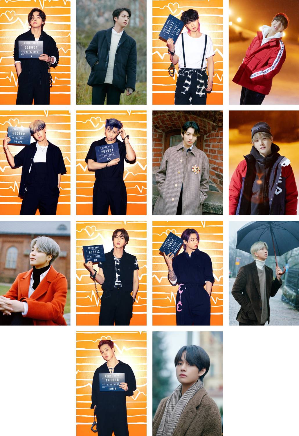 Printnet Pack of 56 BTS Band Members Photos collections| for BTS