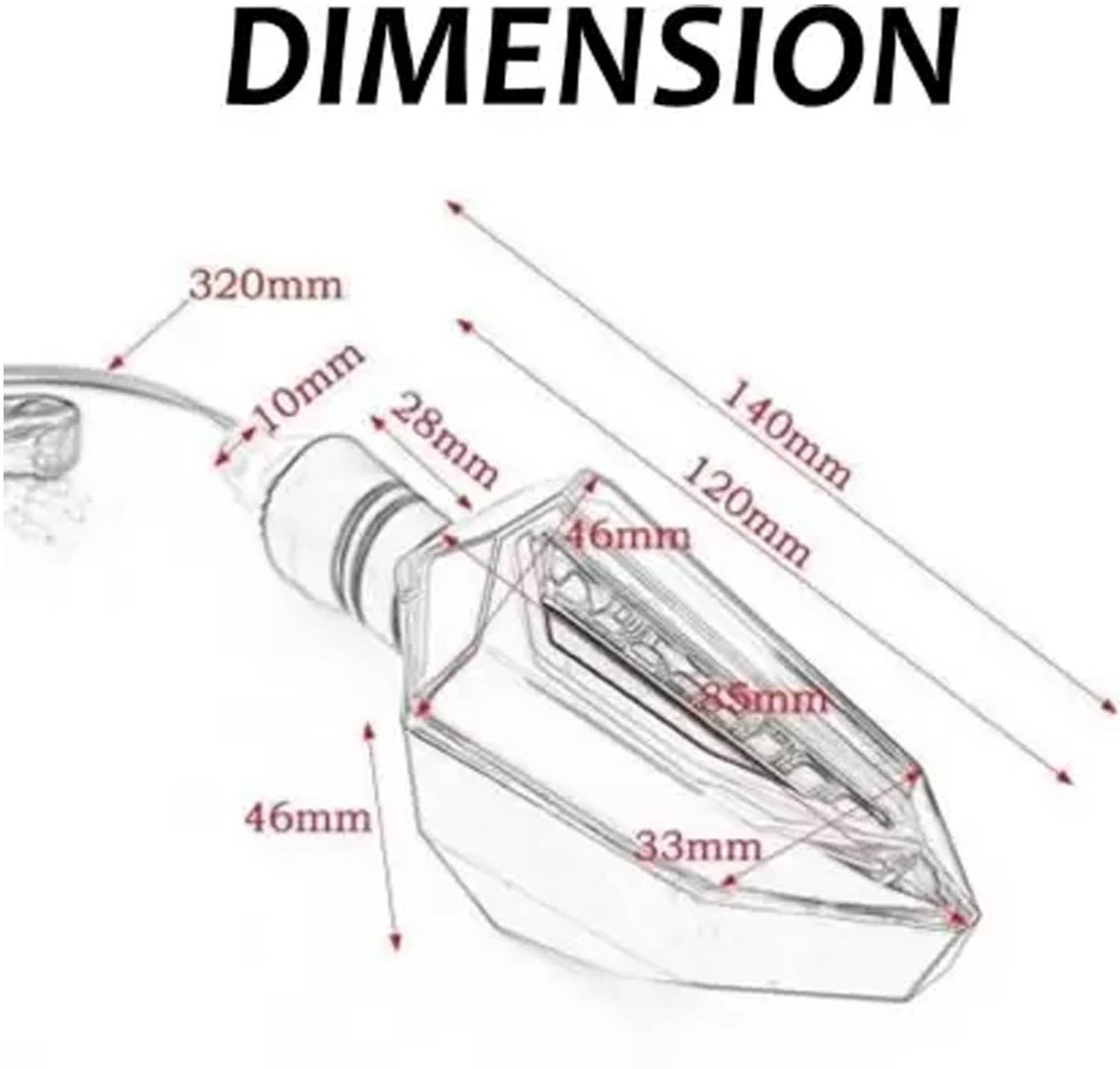 COMICAL LED Indicator Light for Bajaj Platina - Image 5
