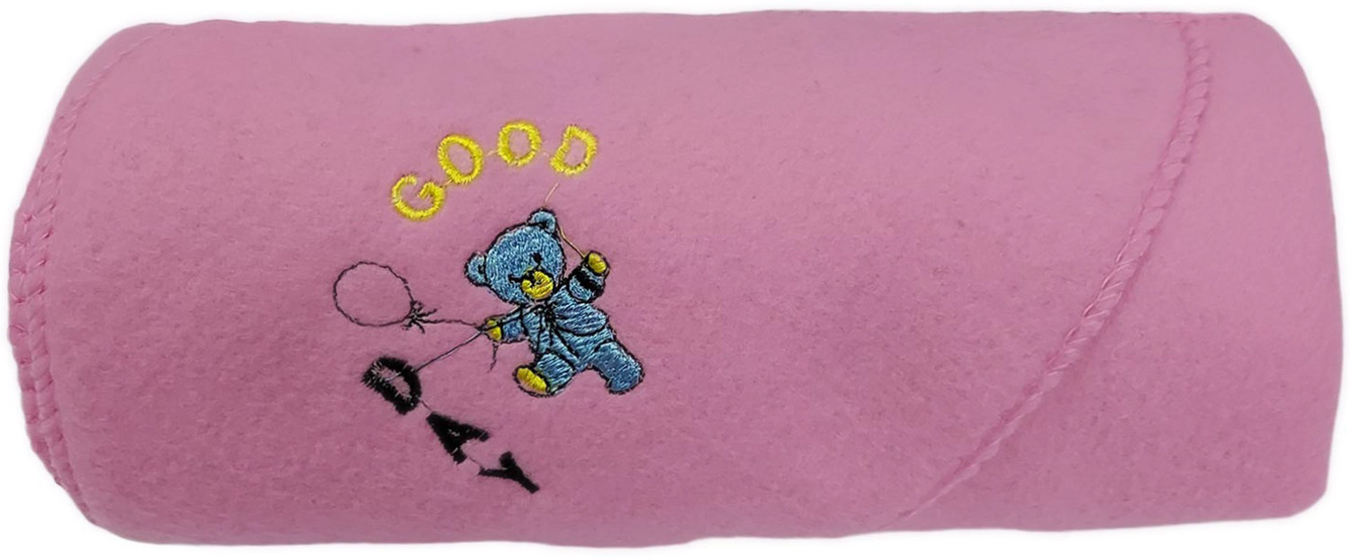 Image of NAMAN Embroidered Crib Hooded Baby Blanket for AC Room