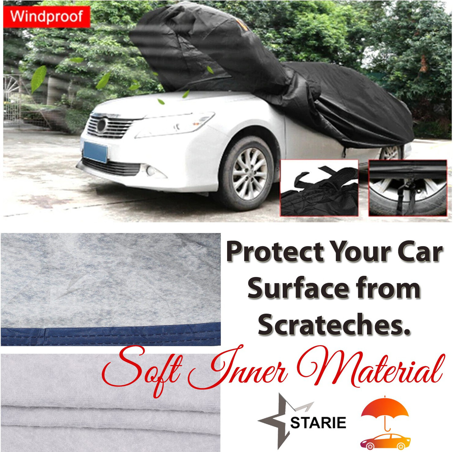 Image of STARIE Car Cover For Mahindra XUV500 2020 (With Mirror Pockets)