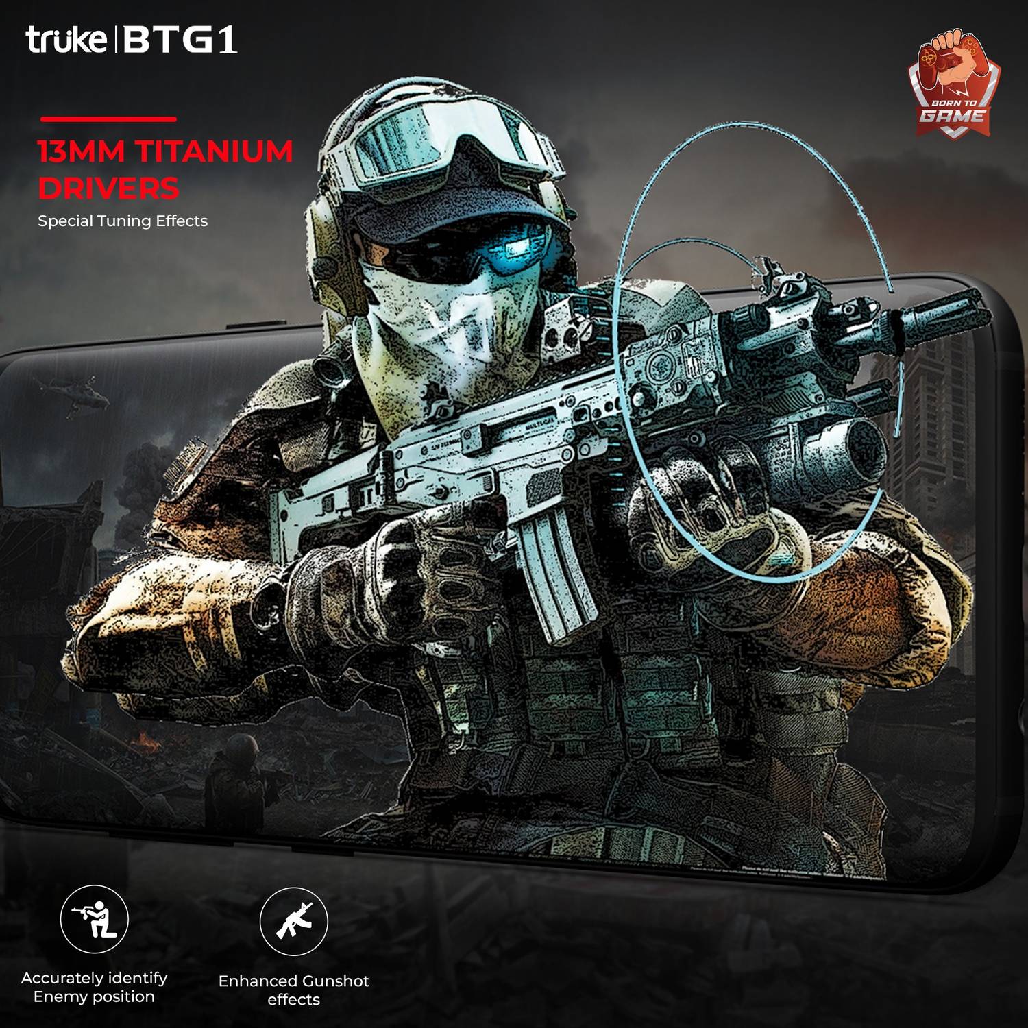 truke BTG1 Gaming Earbuds - Image 5