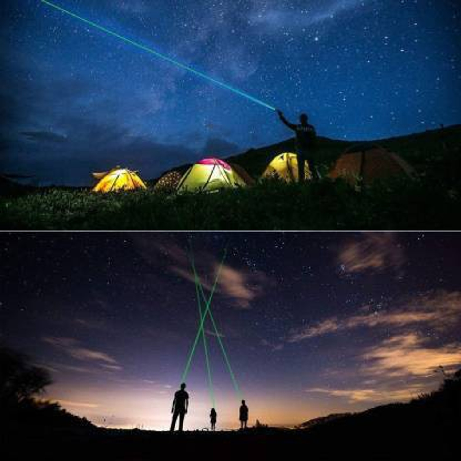 Image of SERVEUTTAM 5 Mile Powerful Laser 303 Adjustable Focus 532nm Green Laser Light Flashlight Laser Pointer Pen for Hunting (532 nm, Green)
