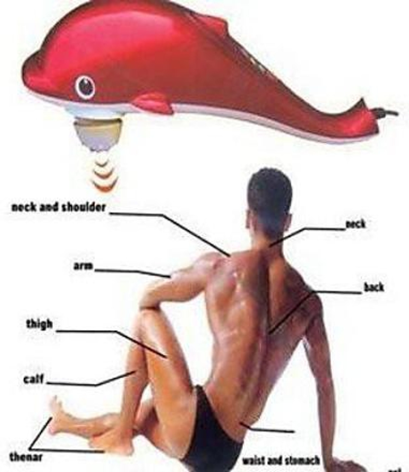 Image of KASTHAR Dolphin Vibration Full Pain Relief Big Massager Infrared Body Energy King Smart Massager (Red) Infrared Body Energy King Smart Massager Massager (Multicolor) Dolphin Vibration Full Pain Relief Big Massager Infrared Body Energy King Smart Massager (Red) Infrared Body Energy King Smart Massager Massager (Multicolor) Massager
