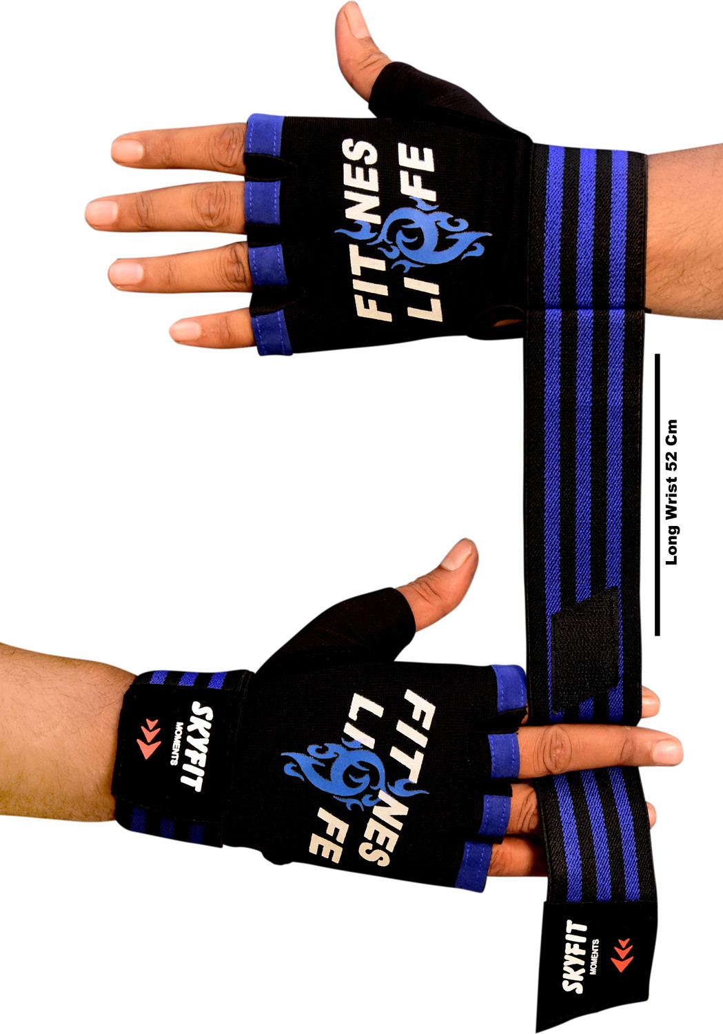 Image of VELLY FIVE Super Strong Wrist Support Gym Sports Gloves Gym & Fitness Gloves