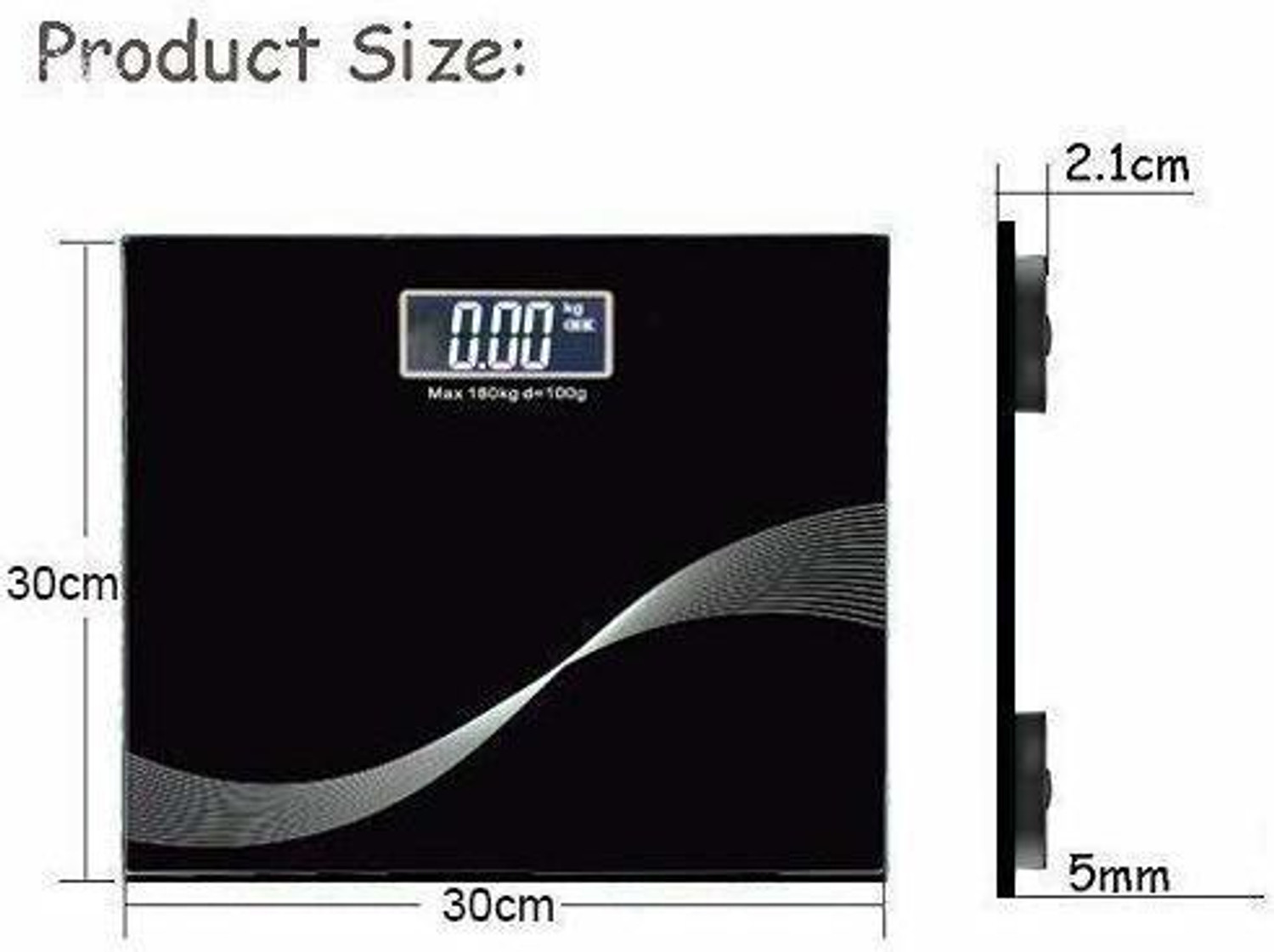 Image of MAAUVTOR Digital Weight machine for Human body weight bathroom scale Fat Analyzer BMI Weighing Scale