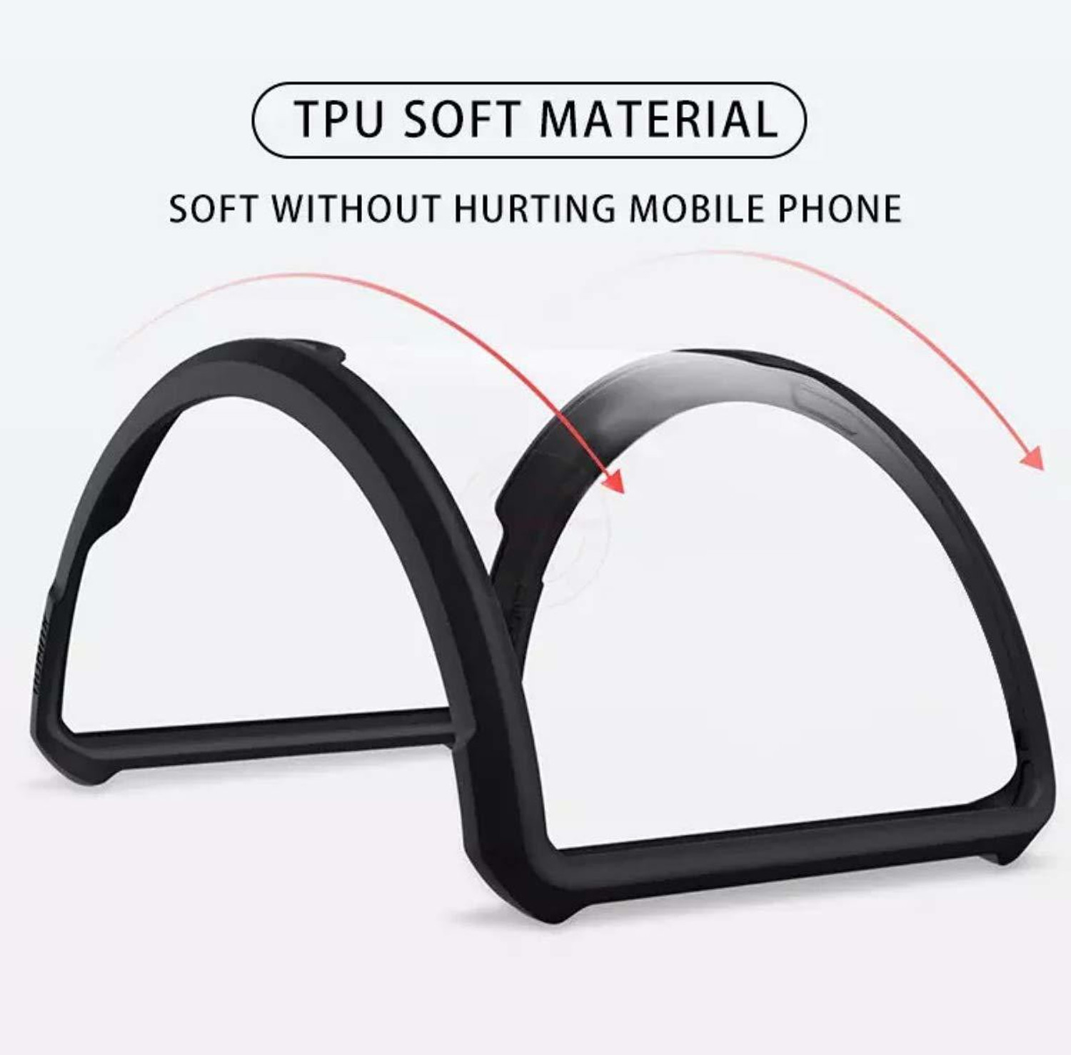 Image of MOBILOVE Back Cover for OnePlus Nord CE 3 Lite 5G | Four Corner Hybrid Soft PC Anti Clear Gel TPU Bumper Back Case