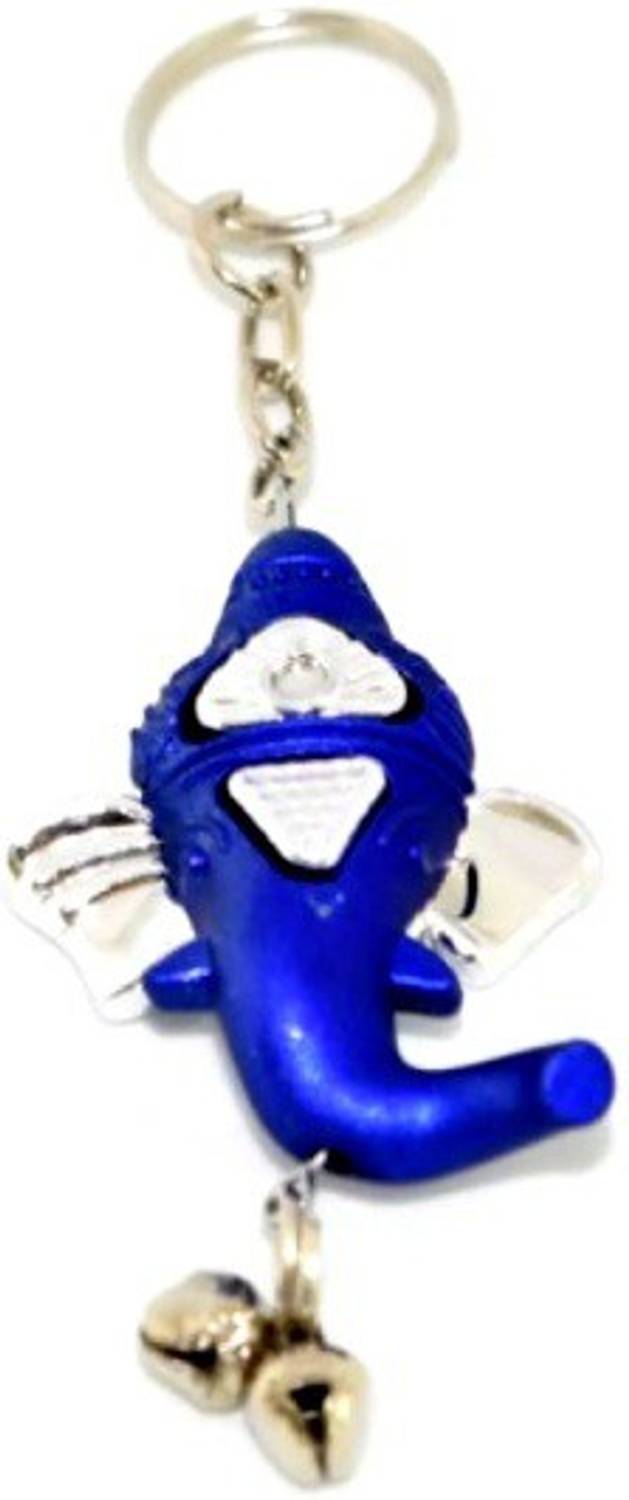 Arkanum Lord Ganesha Ganpati Blue Keychain Key Chain