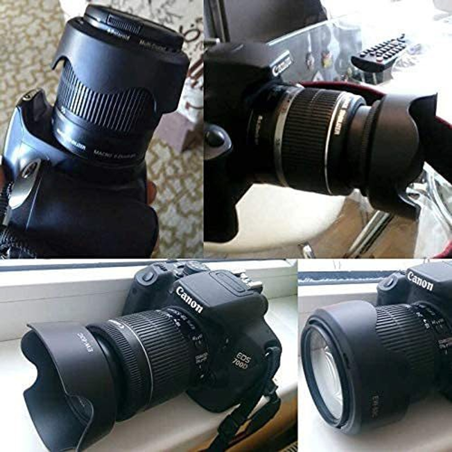 Image of SUPERNIC EW-63C Replacement Lens Hood for Canon EF-S 18-55mm f /3.5-5.6 is STM Lens with Microfiber Cloth Lens Hood