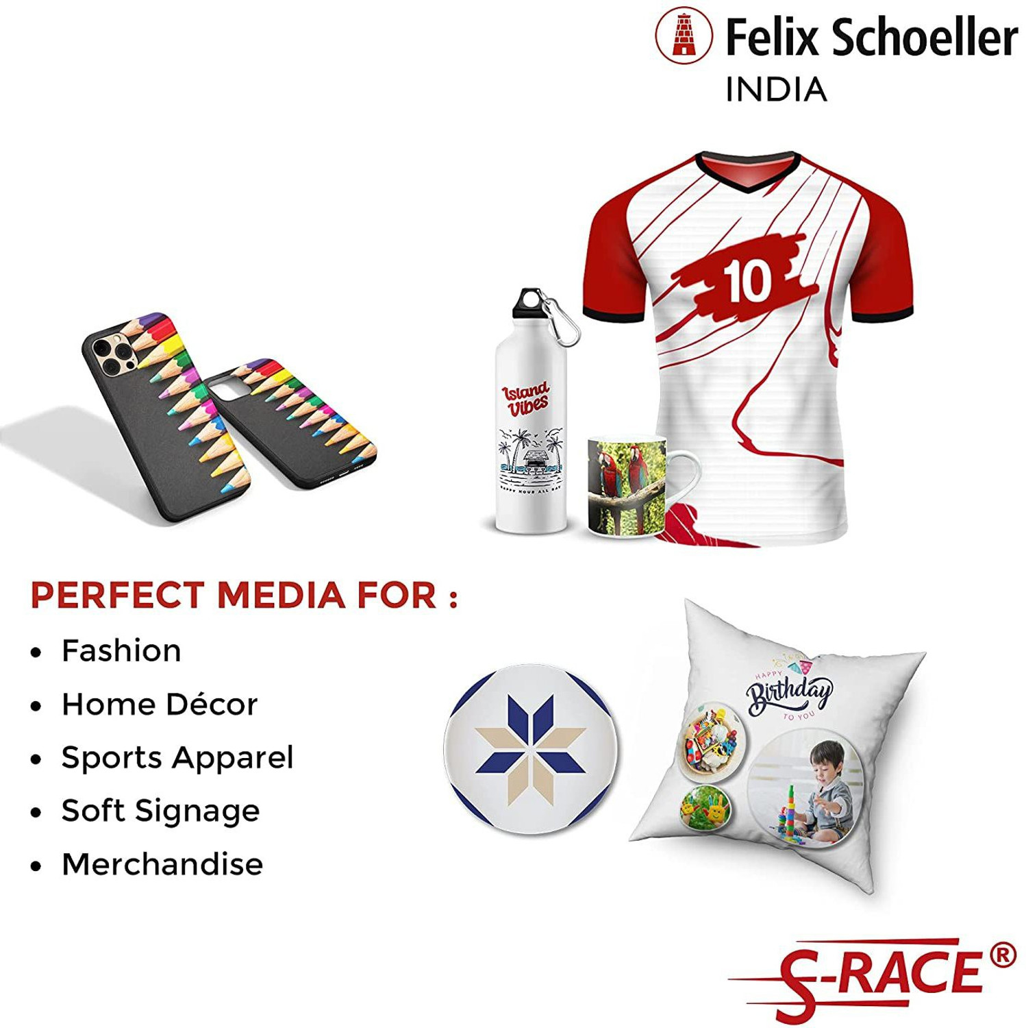 Image of S-RACE Vivid Dye Sublimation Paper 120GSM (A4 size, 100 sheets, 210x297mm) Dye Sublimation Paper A4 120 gsm Sublimation Mug Printing Paper