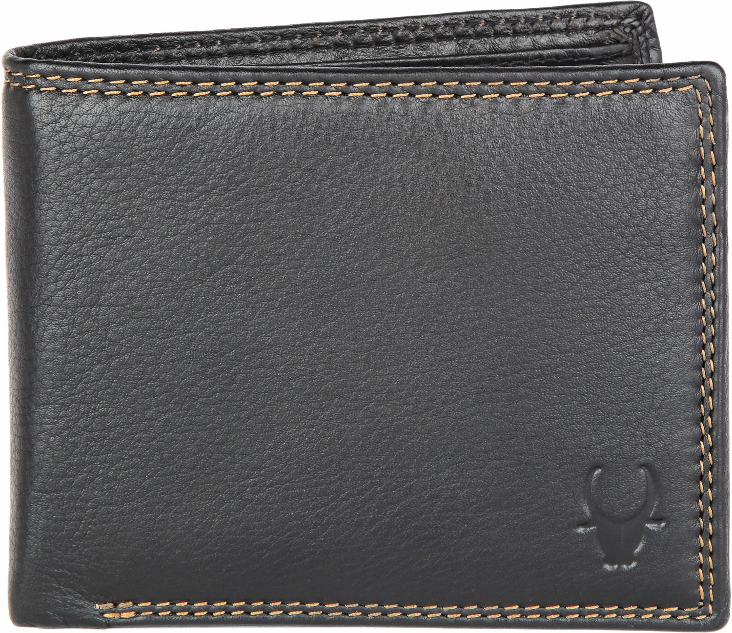 Image of WILDHORN Men Black Genuine Leather Wallet