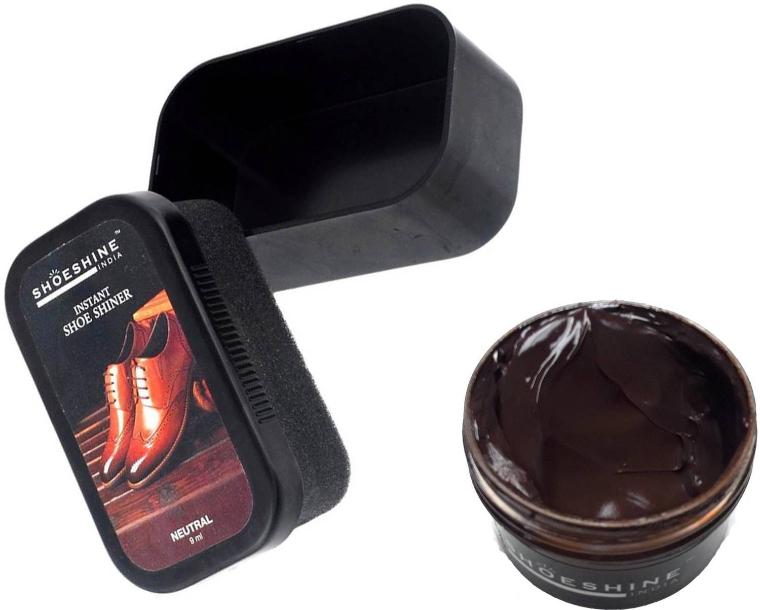SHOESHINE Neutral Shiner with Chocolate Cream Shoe Care Kit Price