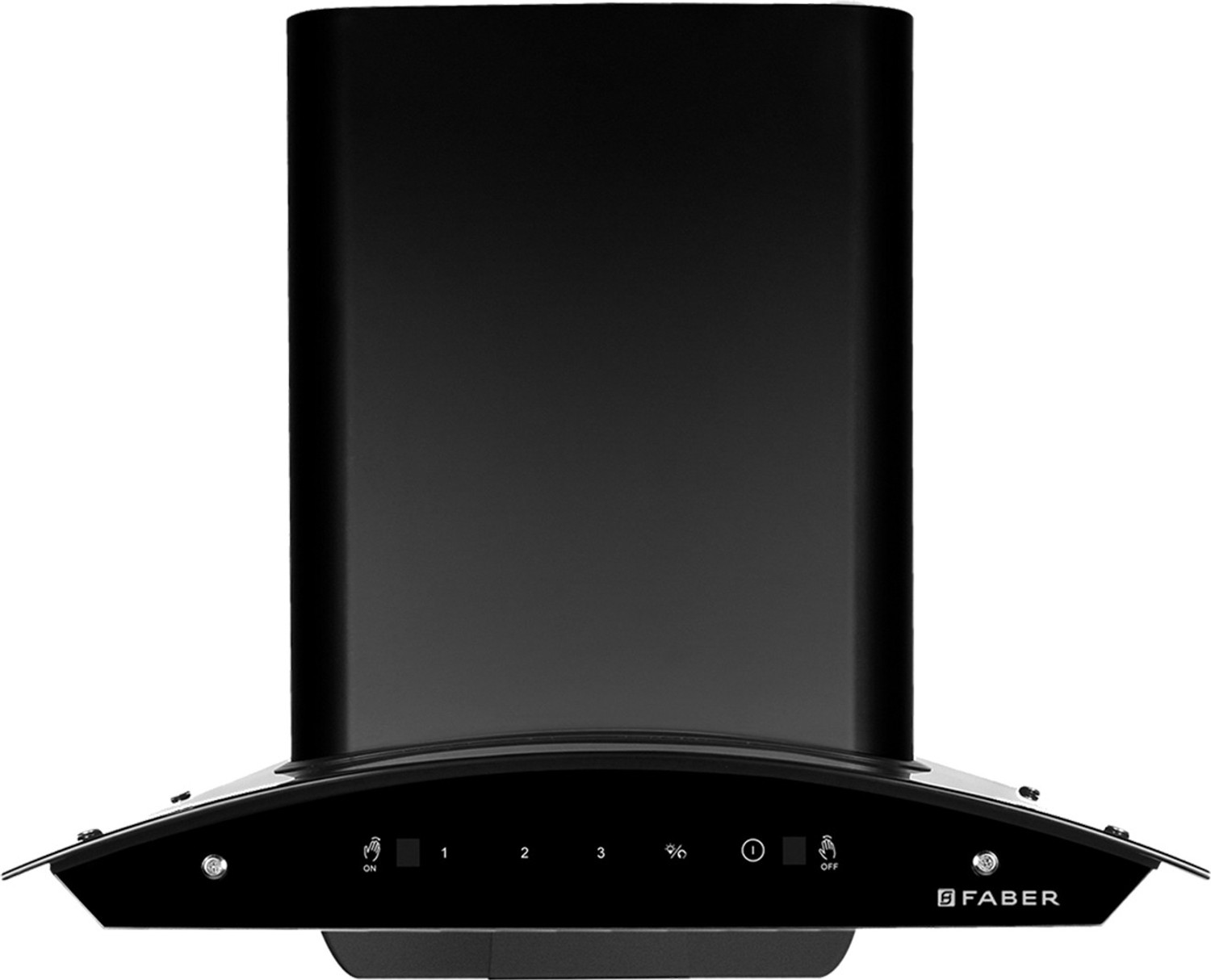 Image of FABER HOOD SUNNY HC SC BK 60 Auto Clean Wall Mounted Black 1200 CMH Chimney