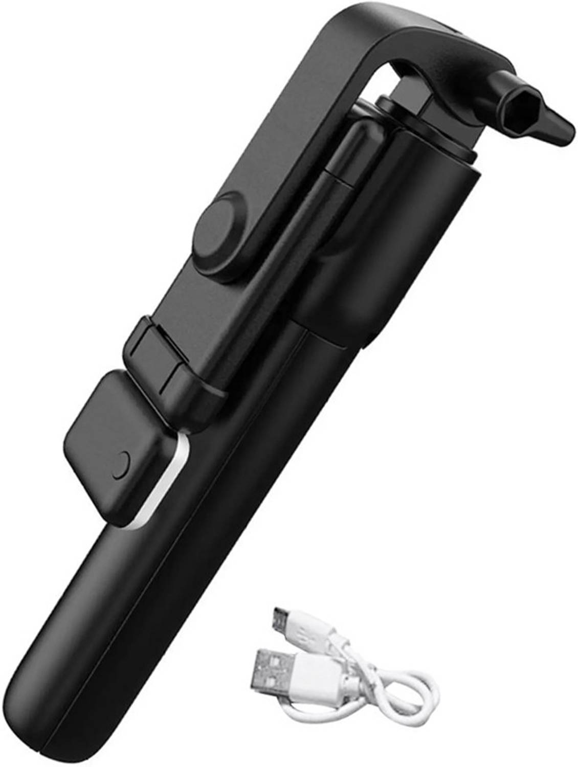 amesco Best Quality Portable Bluetooth Extendable Selfie Stick with Wireless Remote and 2 Level Fill Light for Making TIK Tok, Vlog Videos etc., and Tripod Stand Selfie Stick for Mobiles and All Smart Phones 3 Axis Gimbal for Mobile