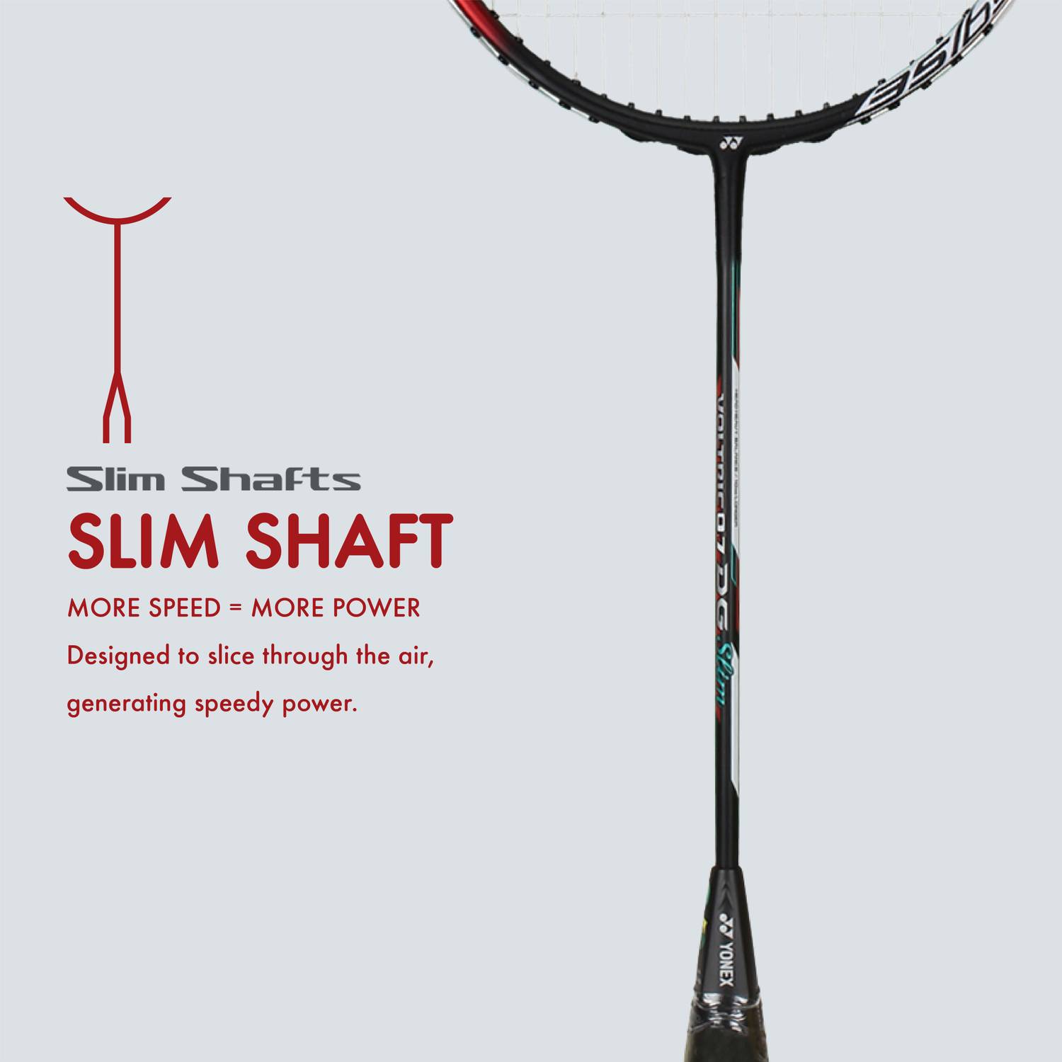 YONEX　VOLTRAGE7VS Yonex Voltric 0.7 DG Slim Badminton Racquet (Tri Voltage System