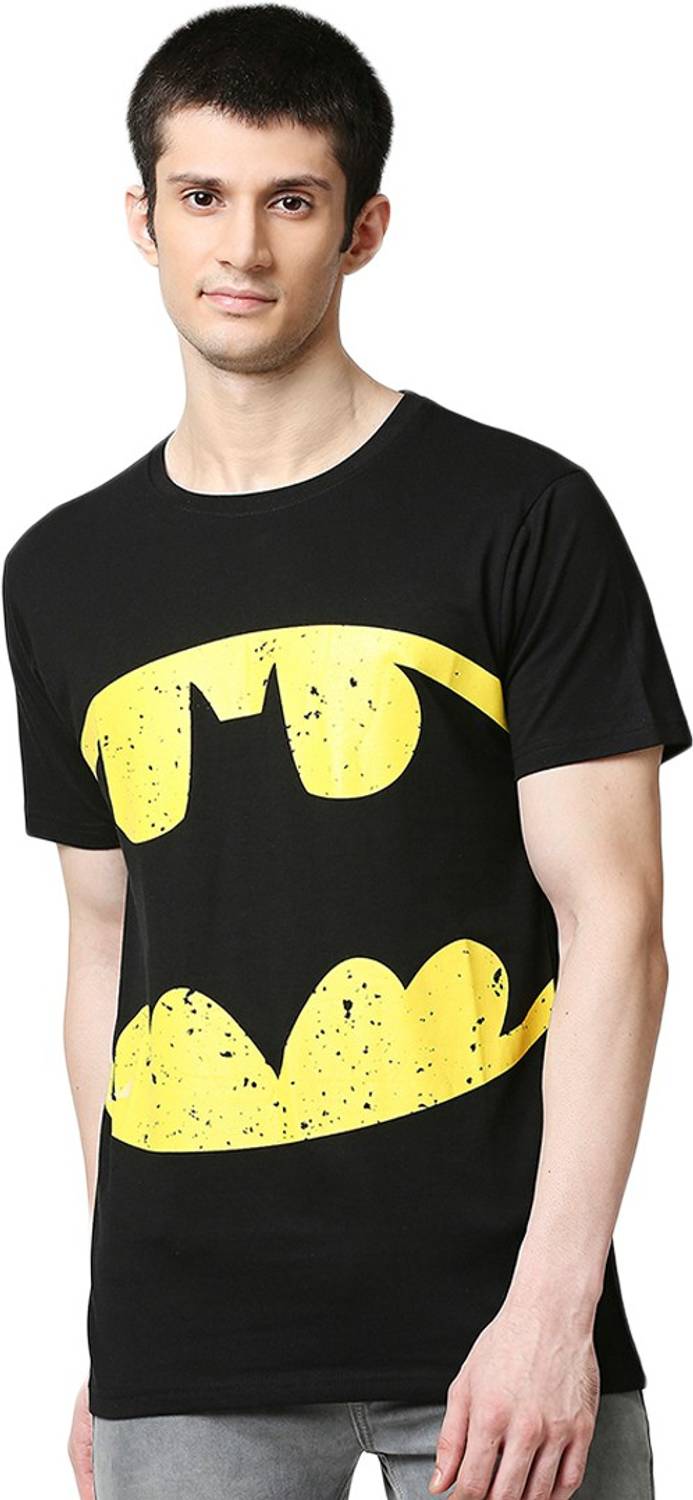 BEWAKOOF Printed Men Round Neck Black T-Shirt