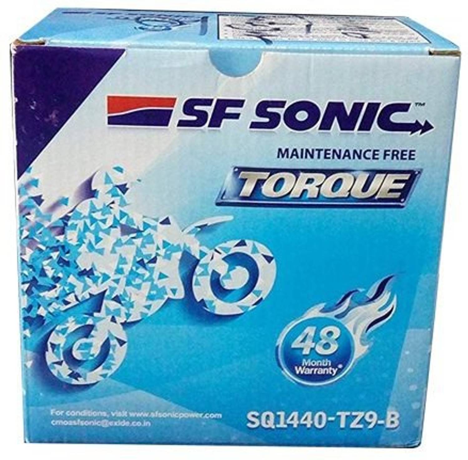 SF SONIC FSQ0-SQ1440-TZ9-B 9 Ah Battery for Bike Price in India