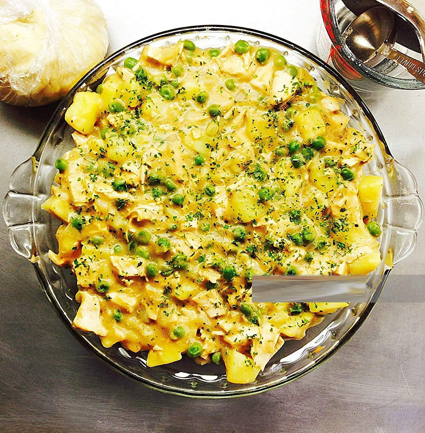 Image of BINZO Big Large Size Casserole with Glass Lid, 2500 ml, 2.5 Litre Serve Casserole