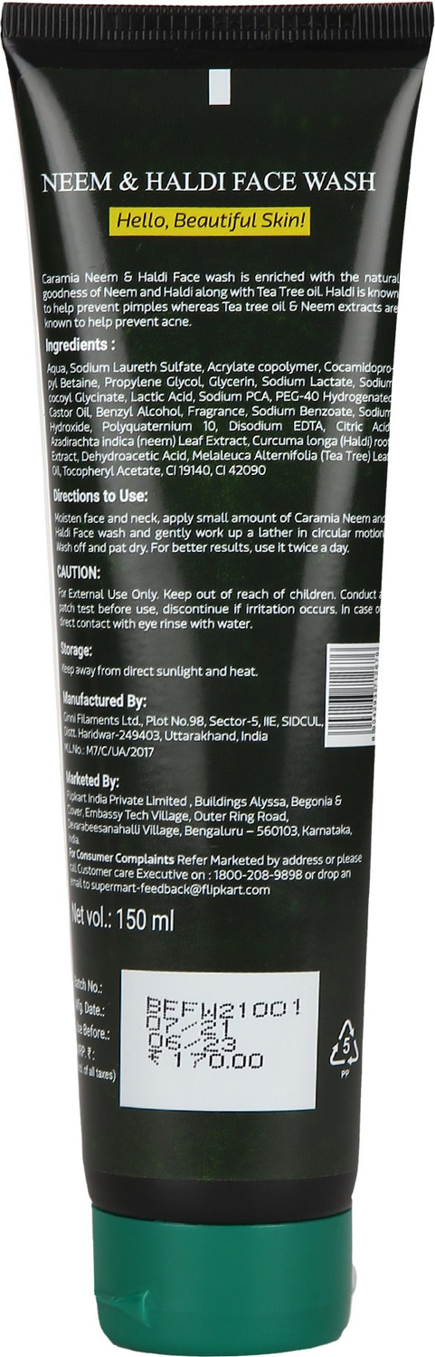 Image of Cara Mia Neem and Haldi Face Wash