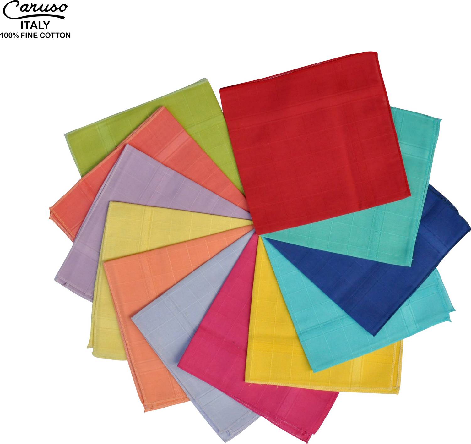 Caruso Italy Women's 100% Pure Cotton Light Rangoli Handkerchief ["Multicolor"] Handkerchief