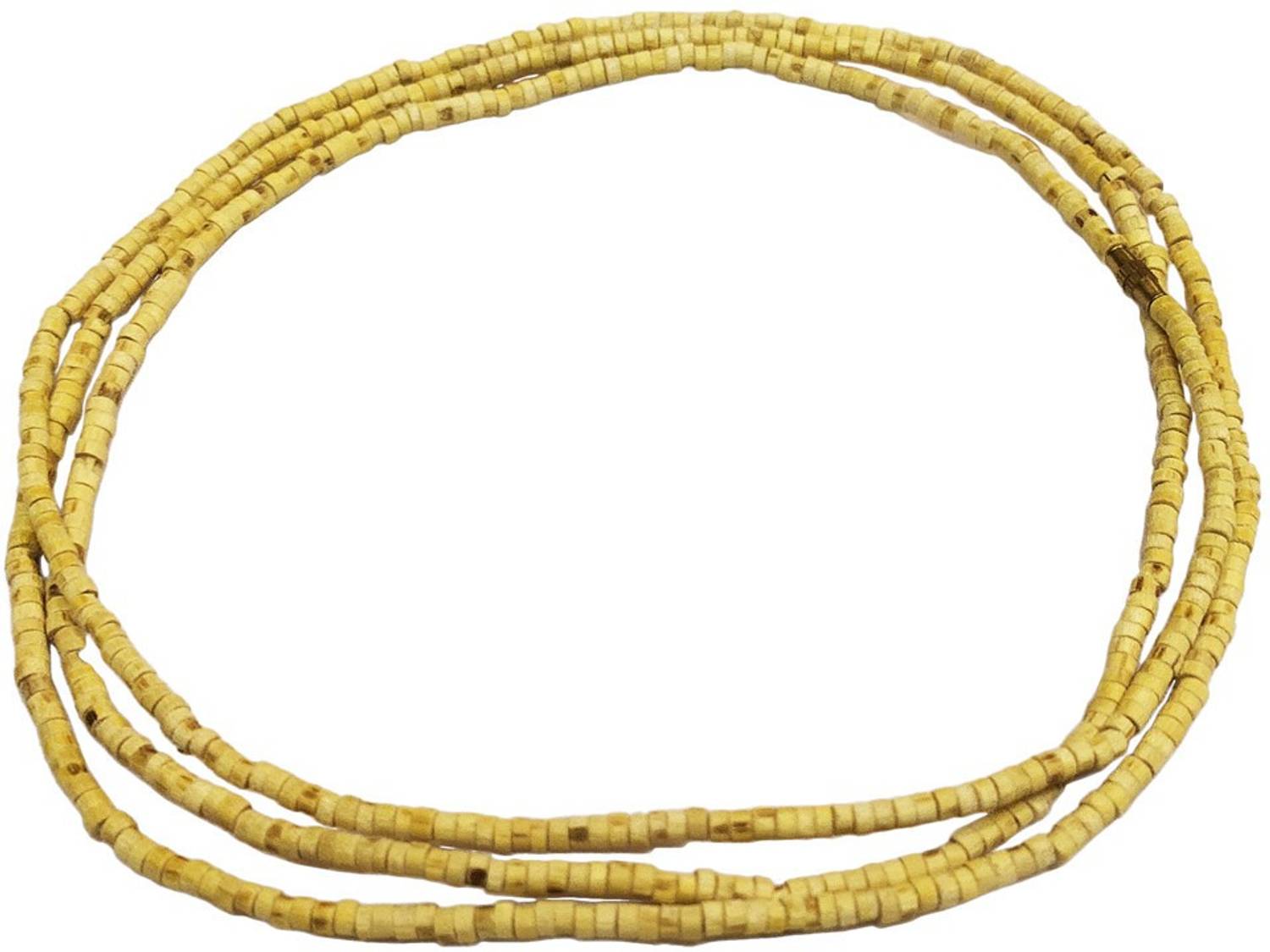 AIKAANT Sacred Tulsi Kanthi Mala 3 Round in Neck | Original Tulasi Kanthi Mala for Krsna Devotee | Vaishnavism | Krishna Devotee Wood Choker