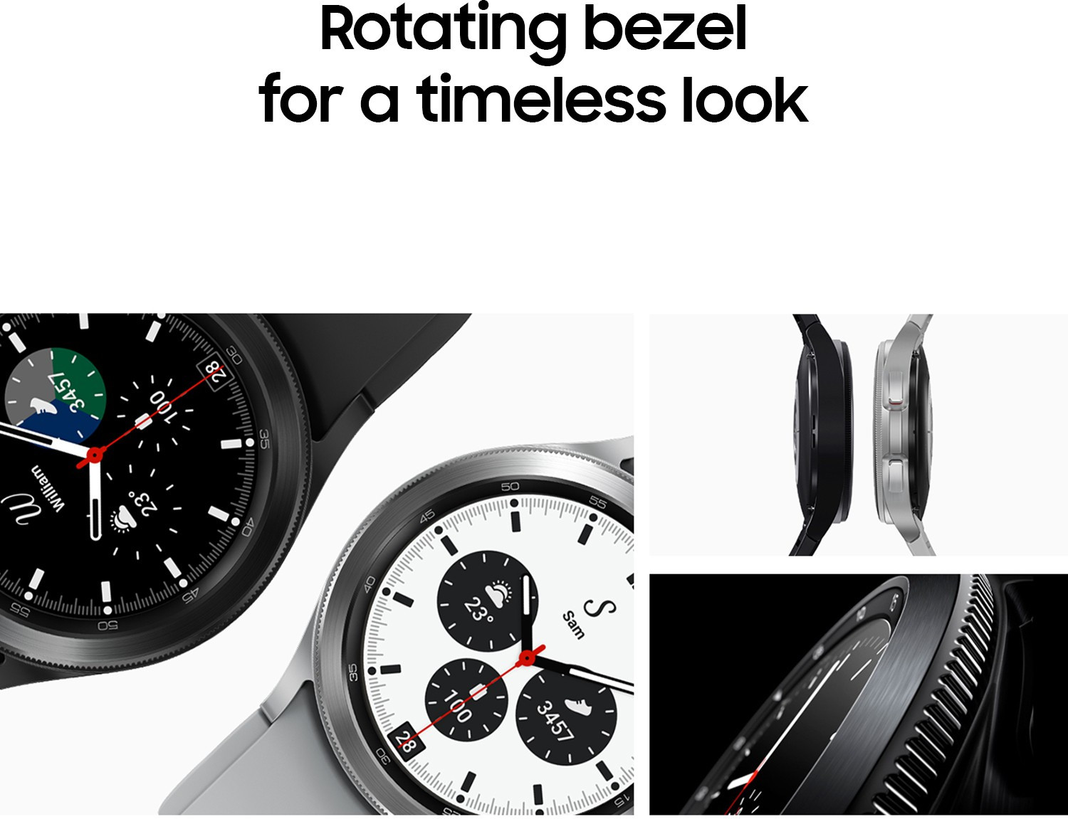 Image of Samsung Watch 4 Classic, 42mm Super AMOLED BT Calling with Body Composition Tracking