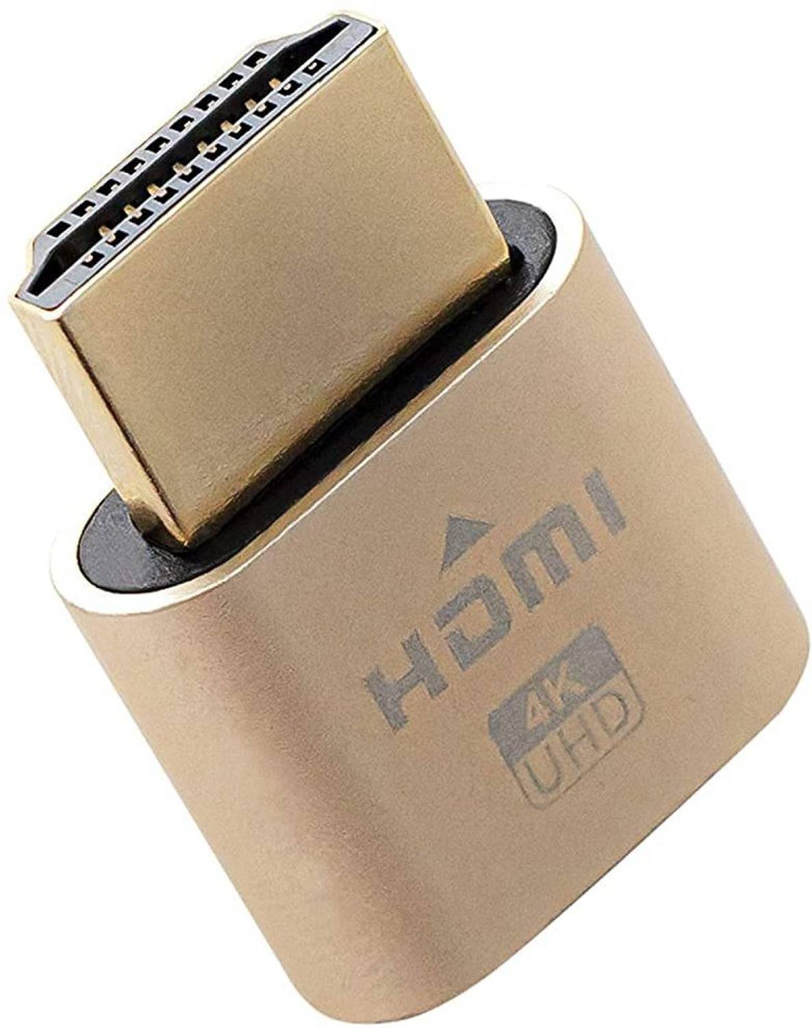 LipiWorld TV-out Cable HDMI 4K Dummy Plug, High Resolution Headl
