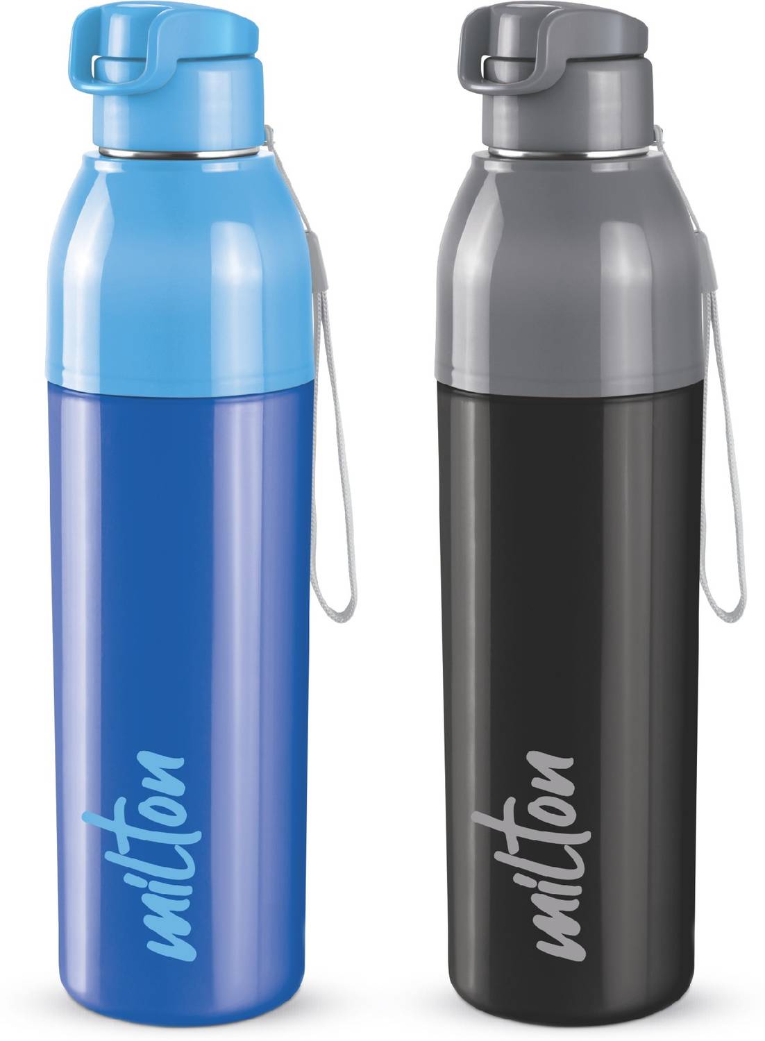 MILTON Steel Convey 600 Insulated Inner Stainless Steel Water Bottle, Set of 2 520 ml Steel Bottle