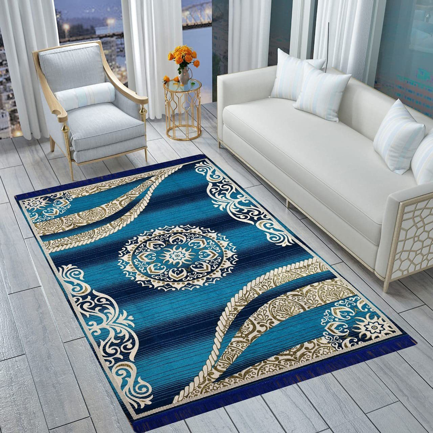 Image of AmunFly 4 ft X 7 ft Velvet Carpet