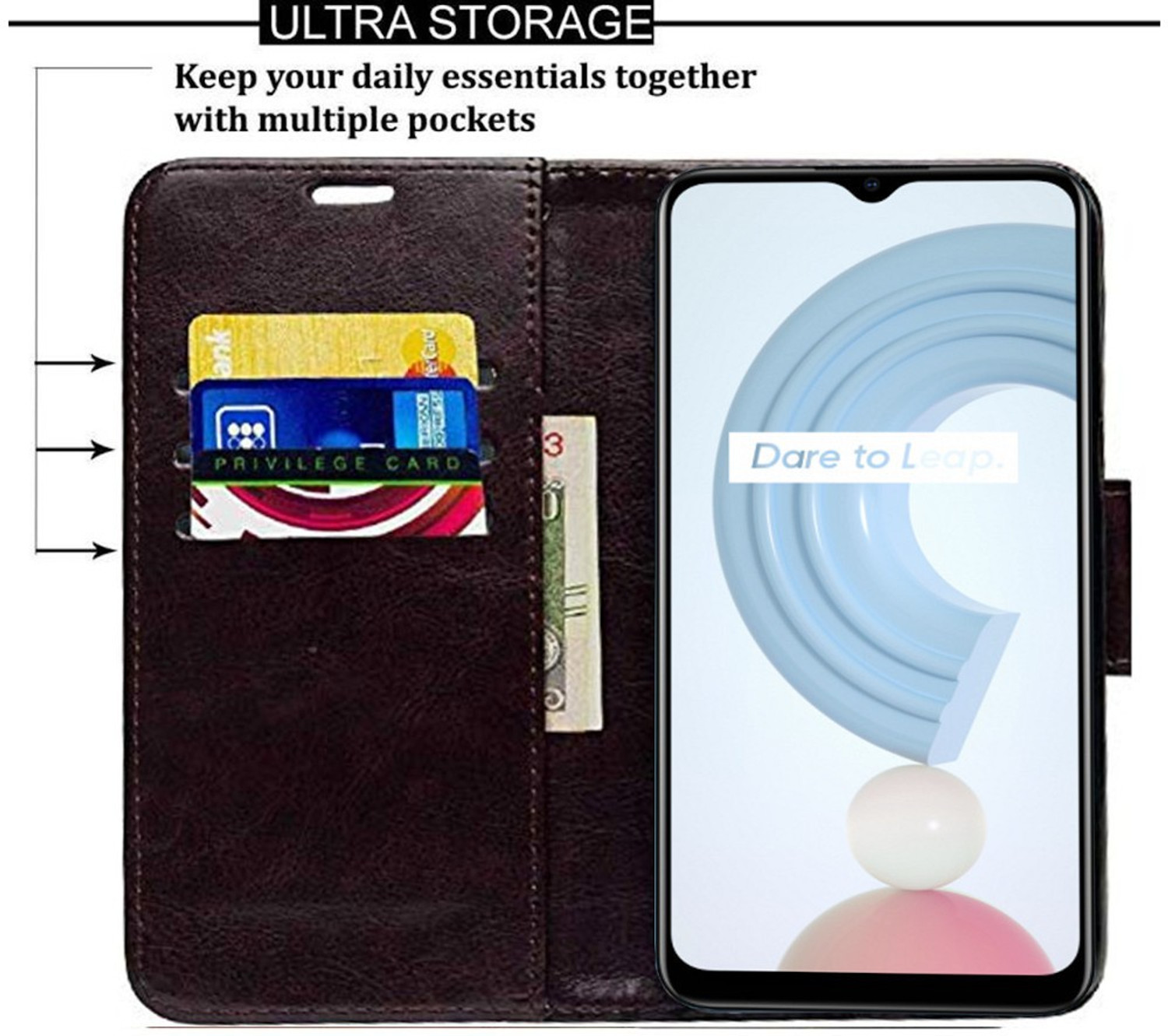 Image of Flipkart SmartBuy Flip Cover for Realme C21, realme C25Y, realme C21Y