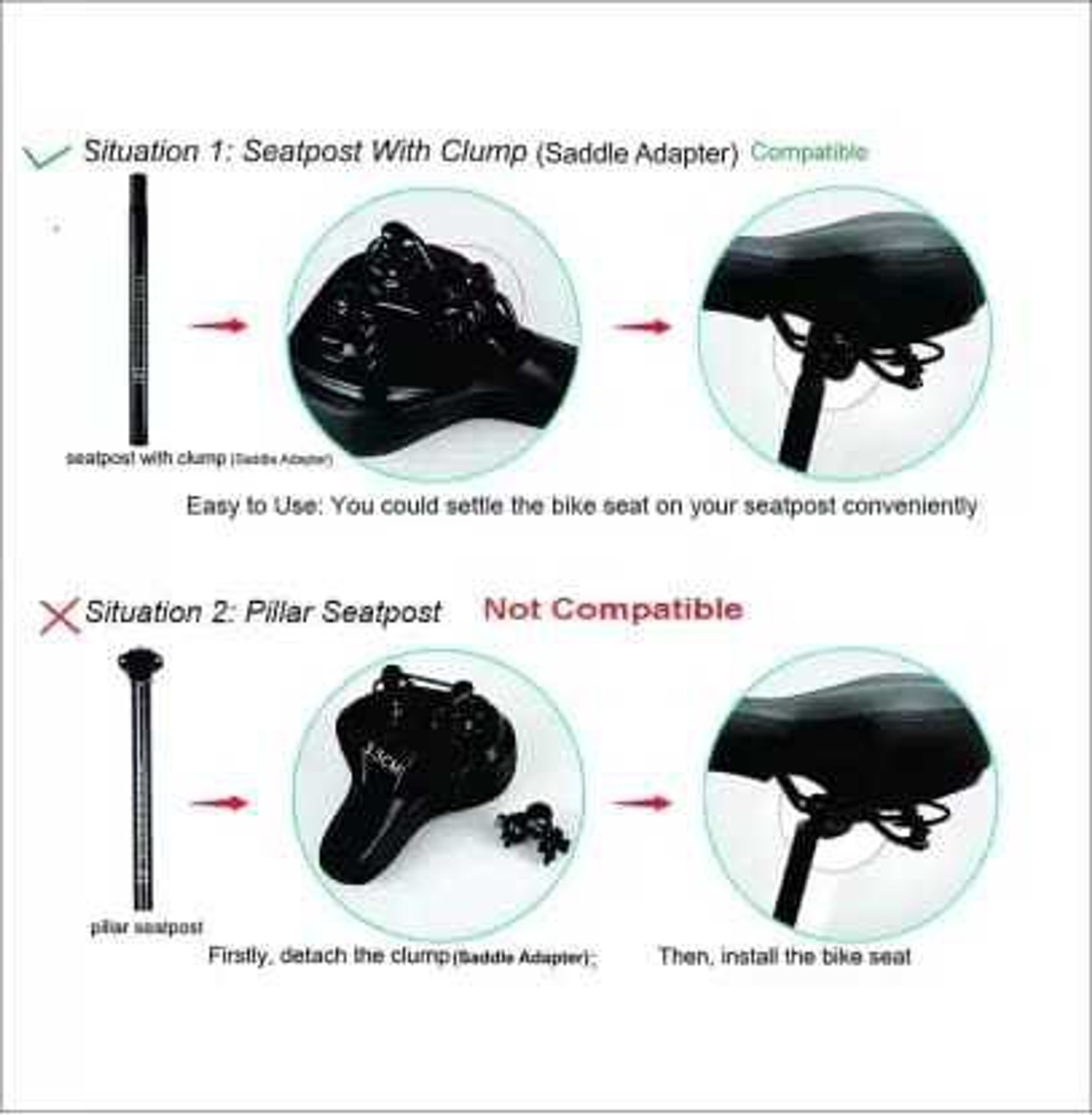 Image of ghg Big Ben Saddle Seat For Cycle Bicycle Mountain Bikes Free Size Saddle Saddle