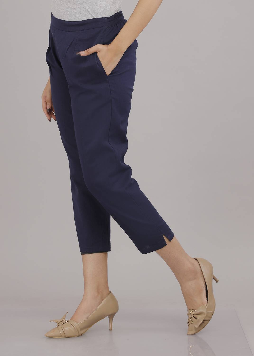 amaya creative center Regular Fit Women Blue Trousers