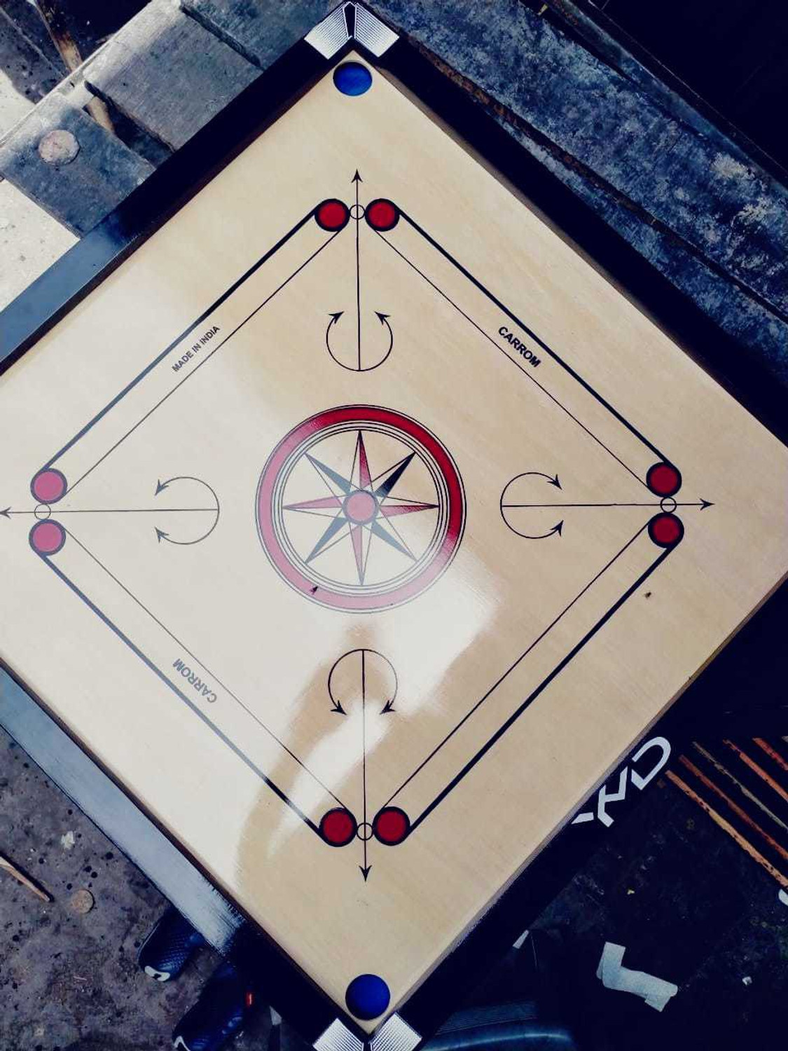 Image of YMD [32inch] Premium Quality Smooth & Shiny Glossy Large Carrom Board 81.28 cm Carrom Board