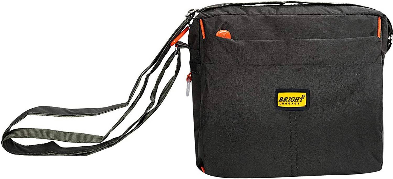 Bright Luggage Men & Women Green Sling Bag