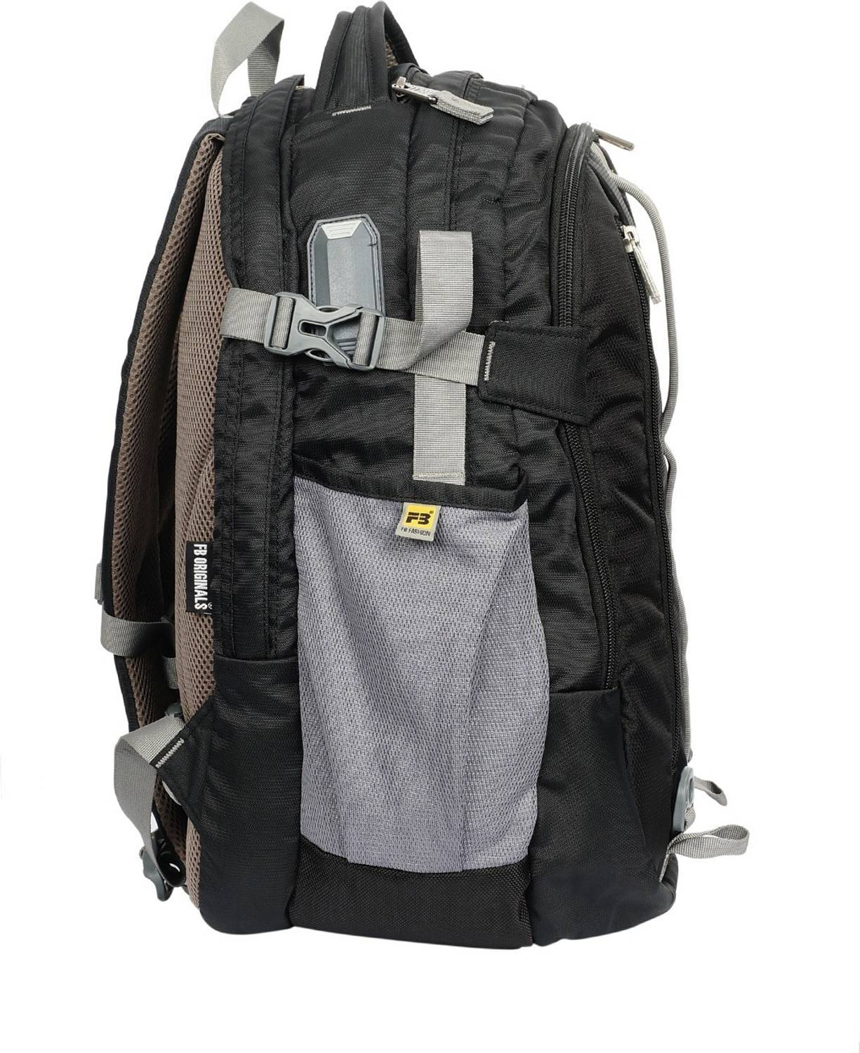 buy fb fashion laptop backpack Price History of Large 4-Compartment for Office & College, Black flat design Girlfriend Bag Factory | Laptop