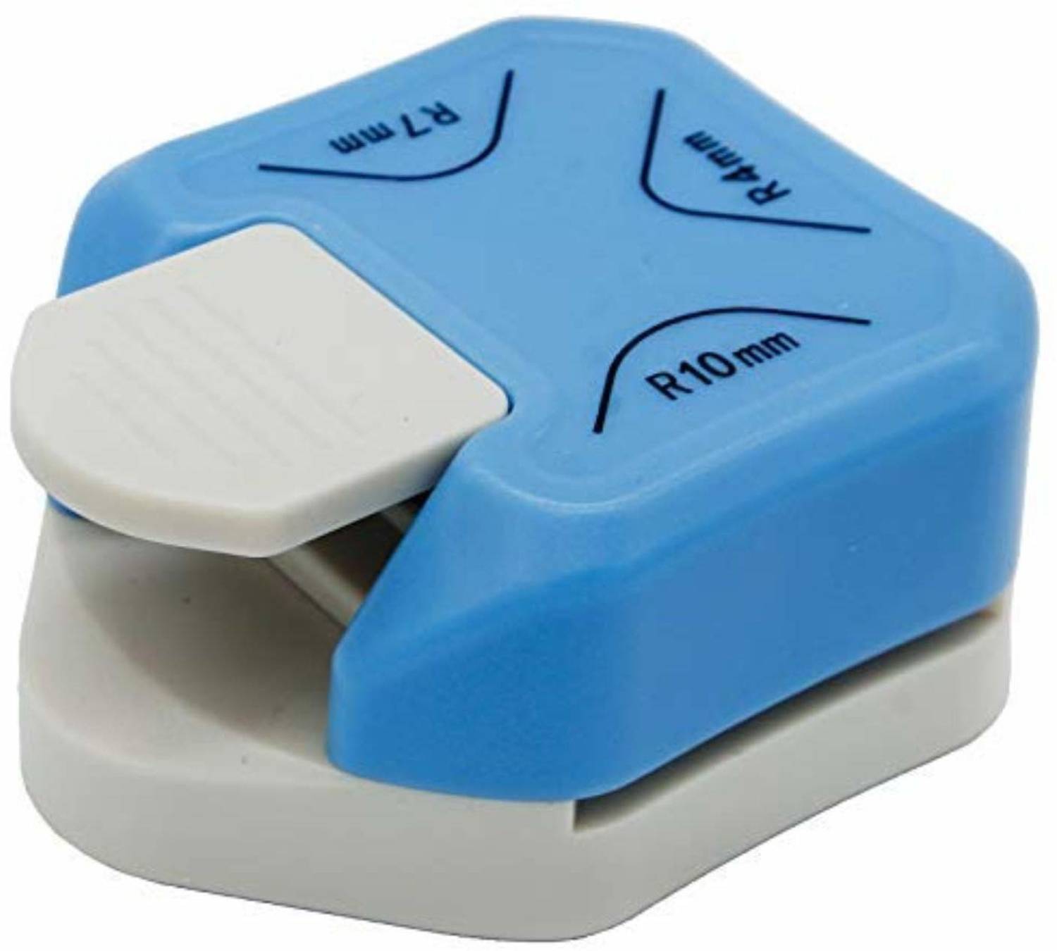 A&S TOOLSHOP Round Corner Puncher 3 in 1-3 Way Corner Cutter for Paper Craft (R4mm+R7mm+R10mm) for Cutting Different Corners, DIY Projects, Card Making & Scrapbooking Punches & Punching Machines