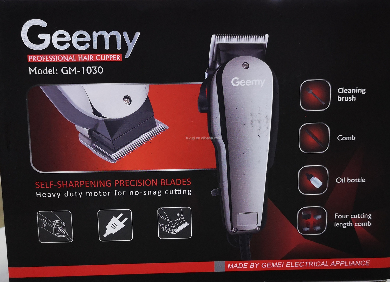 Image of Jmeey Adjustable Taper Electric Direct Power Wired High Duty Regular Use Salon Cutting Expert Trimmer Trimmer 120 min Runtime 3 Length Settings