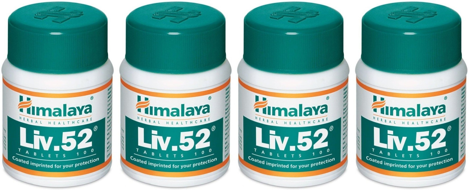 Image of HIMALAYA Liv.52 100 Tablets (Pack of 4)
