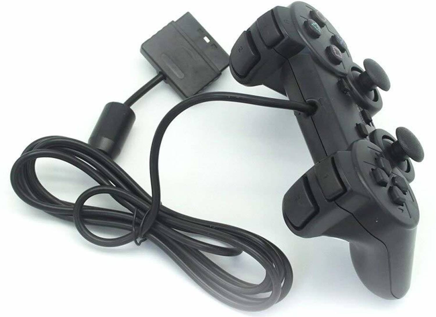 gamnik PS2 Dual Shock Wired Controller Black - Image 3