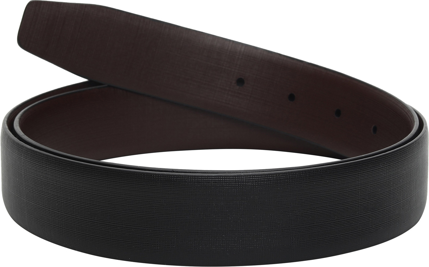 Image of Titan Men Formal Black Genuine Leather Reversible Belt