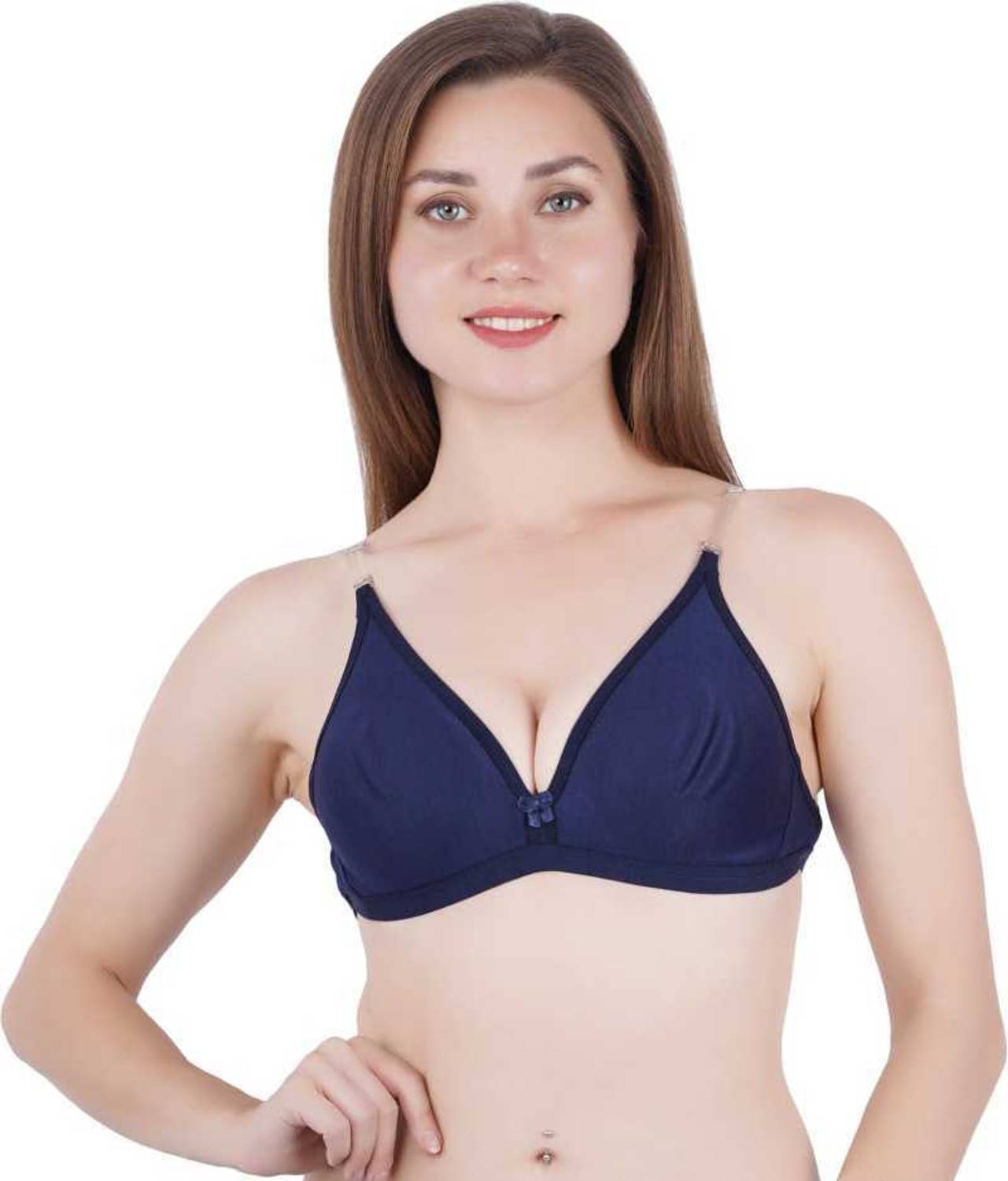 Norvia Backless Transparent Bra 100 Women Plunge Non Padded Bra