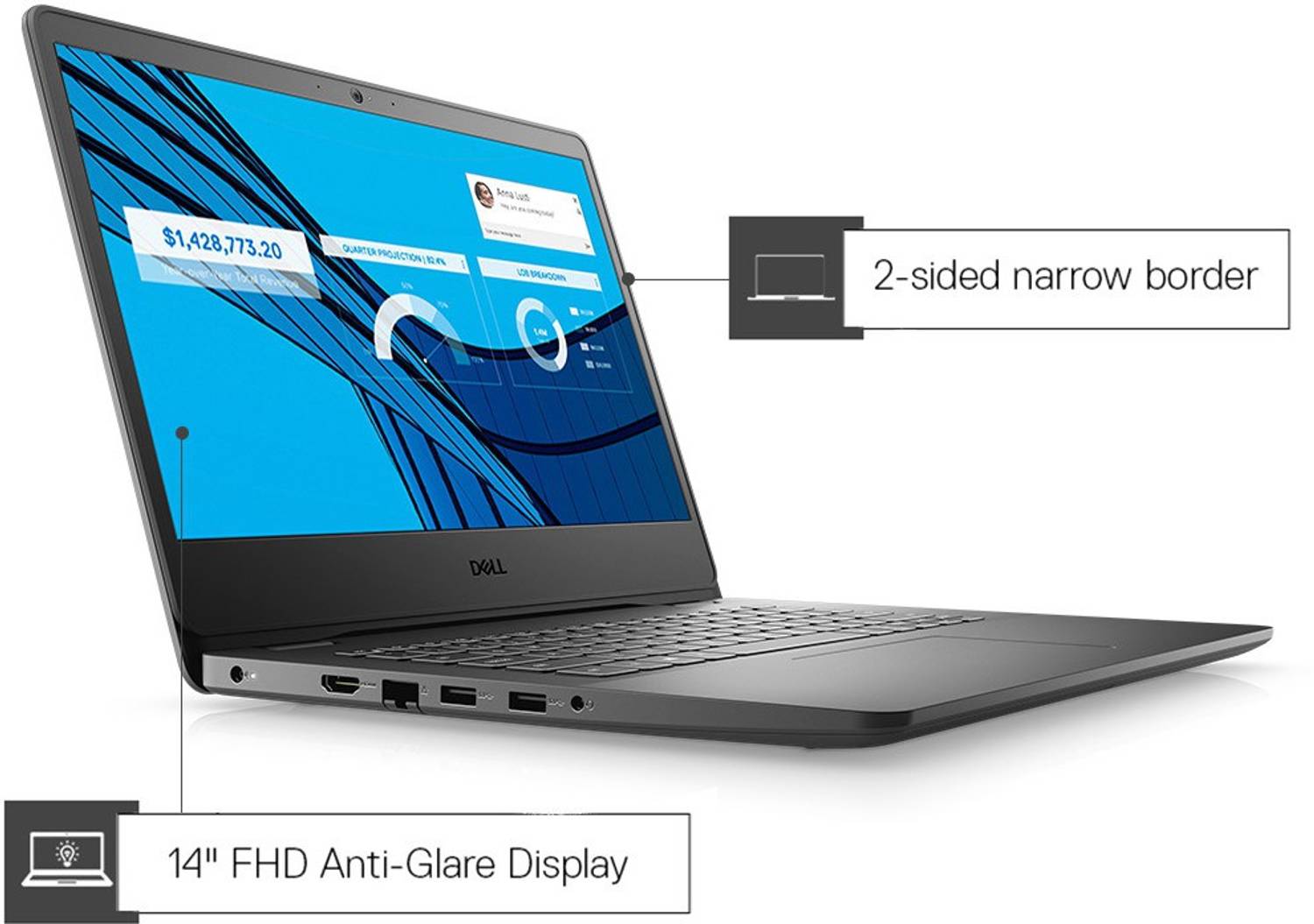 DELL Vostro Intel Core i3 10th Gen 1005G1 - (8 GB/1 TB HDD/Windows