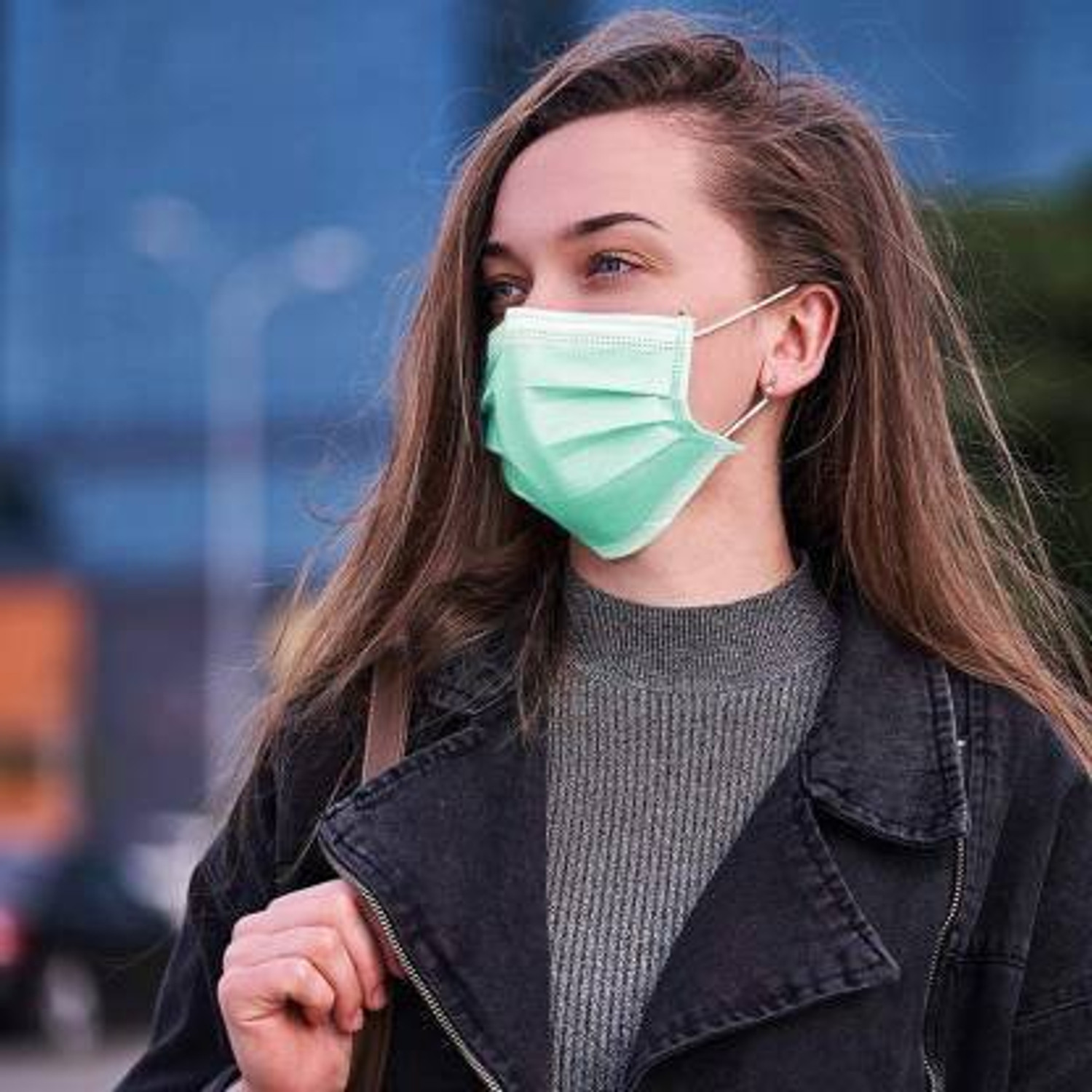 Image of Vaghani 3 Ply Surgical Mask (50 Pcs ) ( Green ) ( With Pin ) Surgical Mask With Melt Blown Fabric Layer