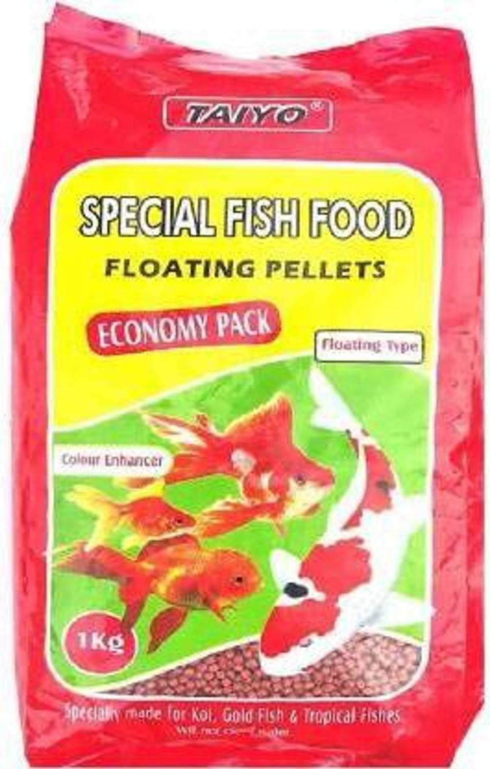 Aquax Pet Products Taiyo Special Fish Food Economy Pack 2.5mm 1 kg Dry Adult, Senior, Young Fish Food