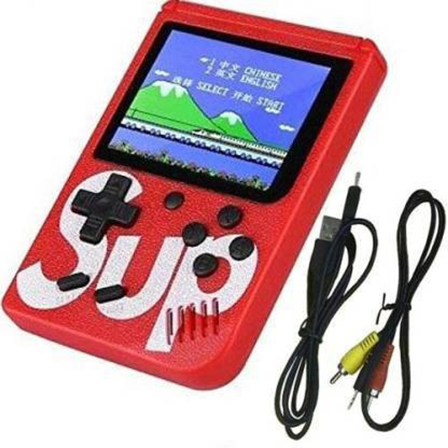 Image of NKL Led Screen Retro Classic Console Video Game Colourful Portable Best For Kids 57 8 GB with Super Mario, DR Mario, Mario, Contra, Turtles, Tank, Bomber Man, Aladdin, Total 400 Games