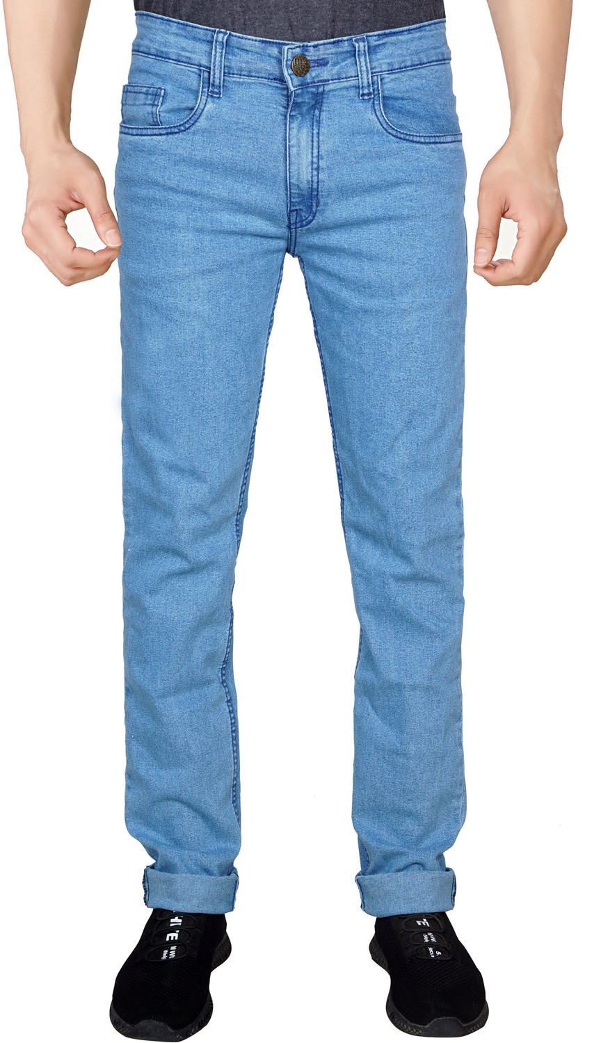 Image of JUST BLACK Regular Men Light Blue Jeans