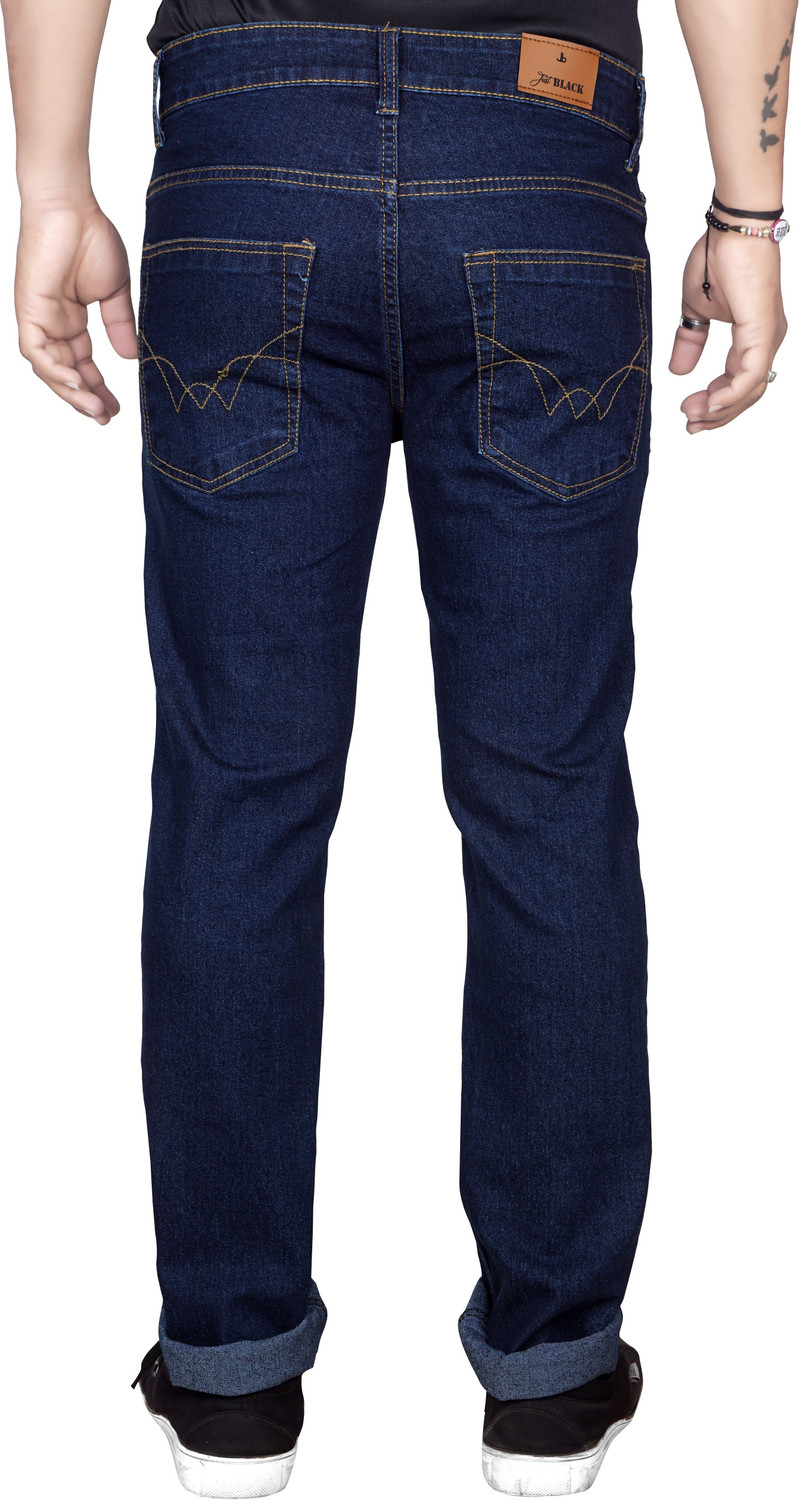 Image of JUST BLACK Regular Men Dark Blue Jeans