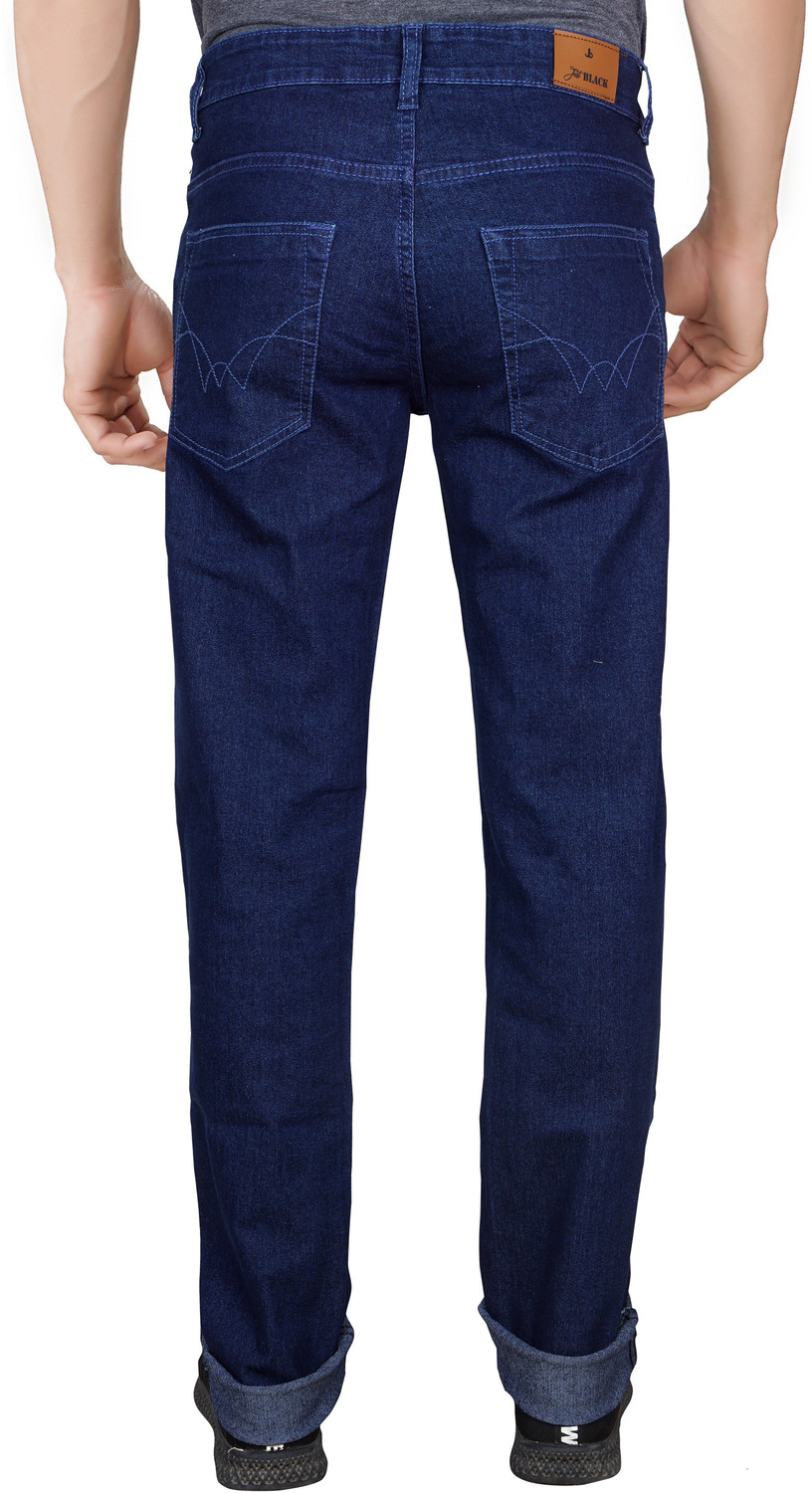 Image of JUST BLACK Regular Men Dark Blue Jeans