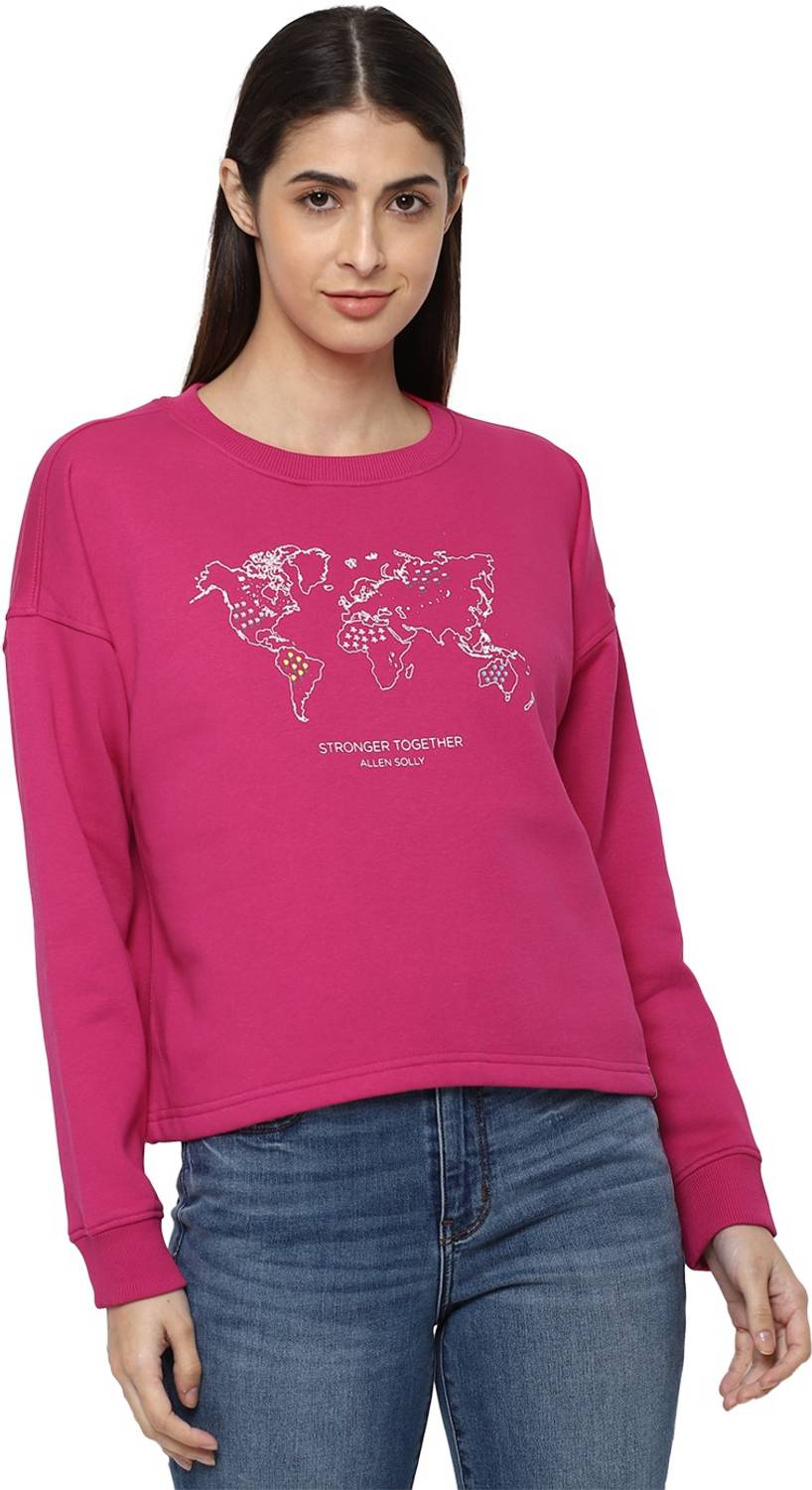 Allen Solly Full Sleeve Printed Women Sweatshirt