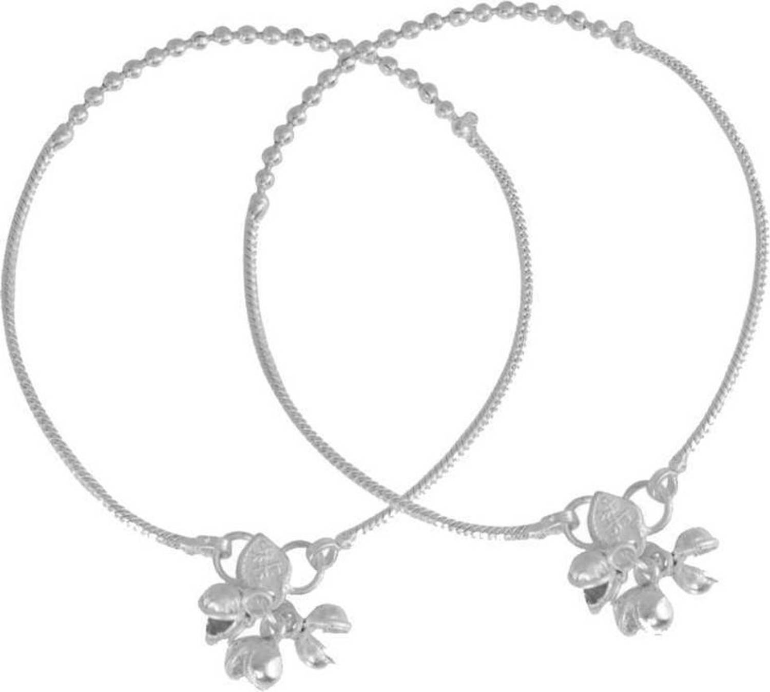 AANYACRYSTAL anklet for girls stylish latest fancy....Badal Stainless Steel Anklet