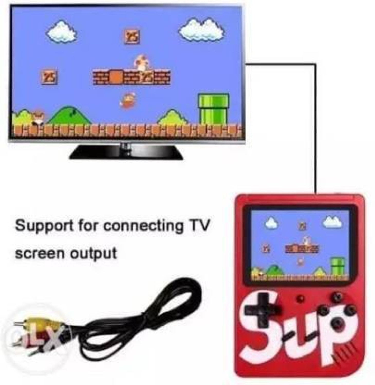Image of NKL Led Screen Retro Classic Console Video Game Colourful Portable Best For Kids 57 8 GB with Super Mario, DR Mario, Mario, Contra, Turtles, Tank, Bomber Man, Aladdin, Total 400 Games
